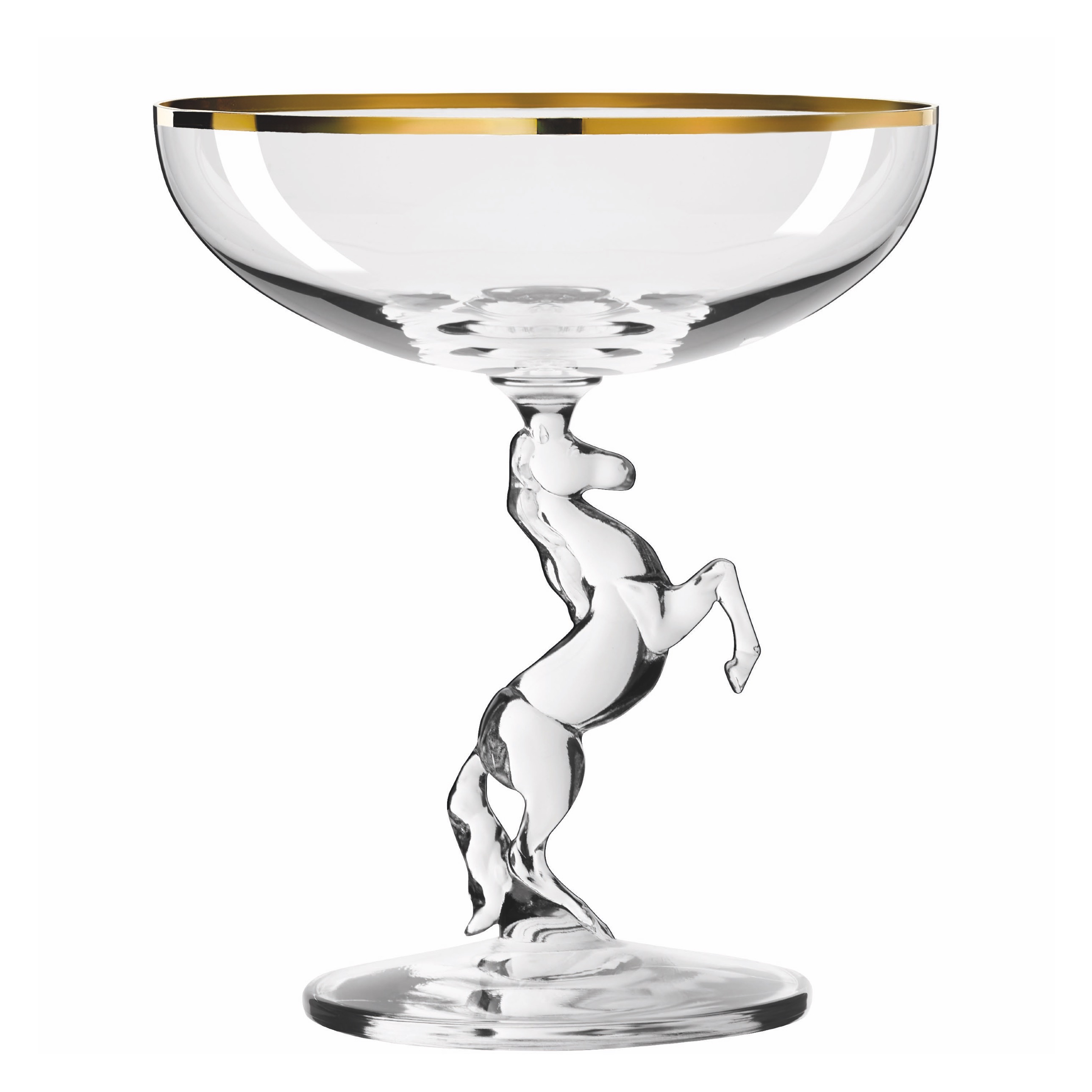 Ritzenhoff Champagnerglas Reitkristall - Bewegung Pferd