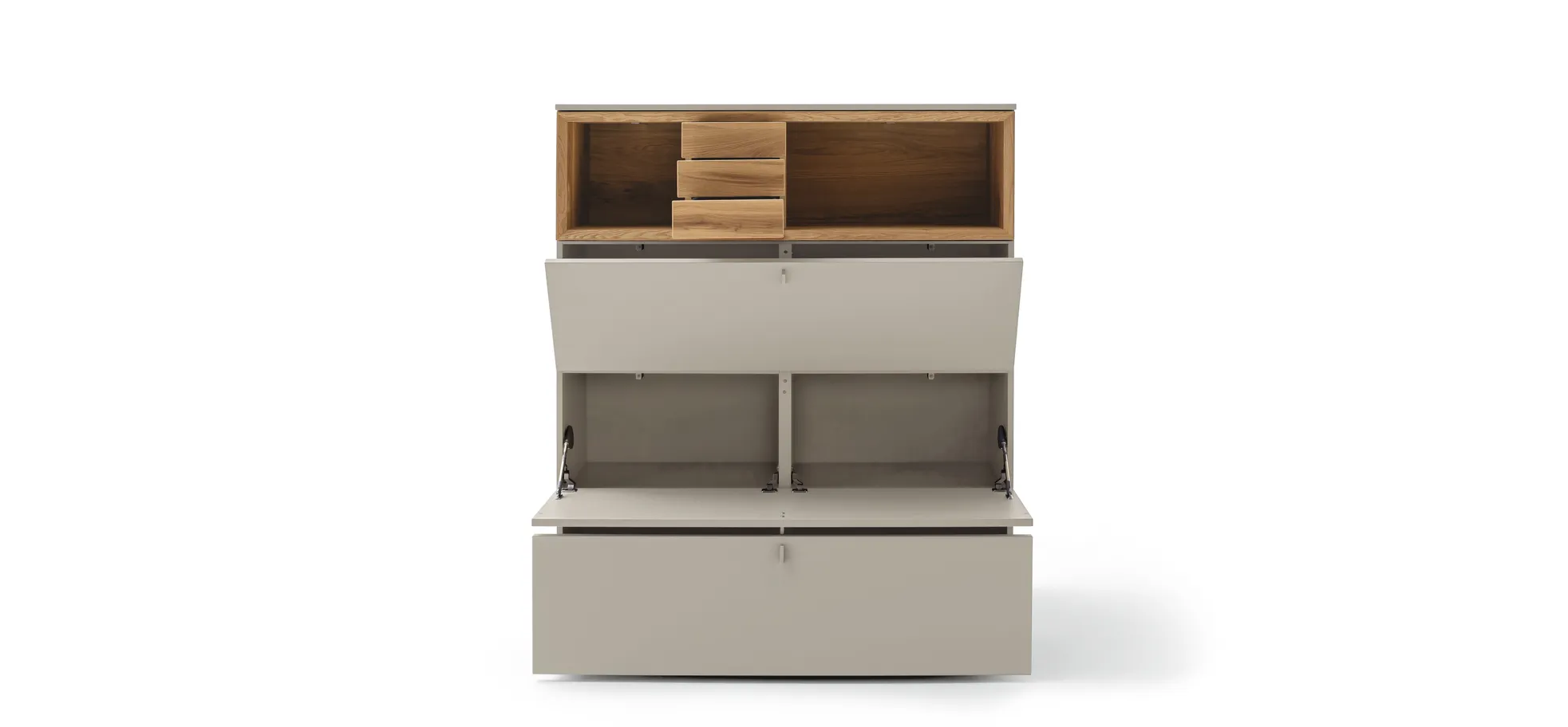 Highboard - Lack Steingrau