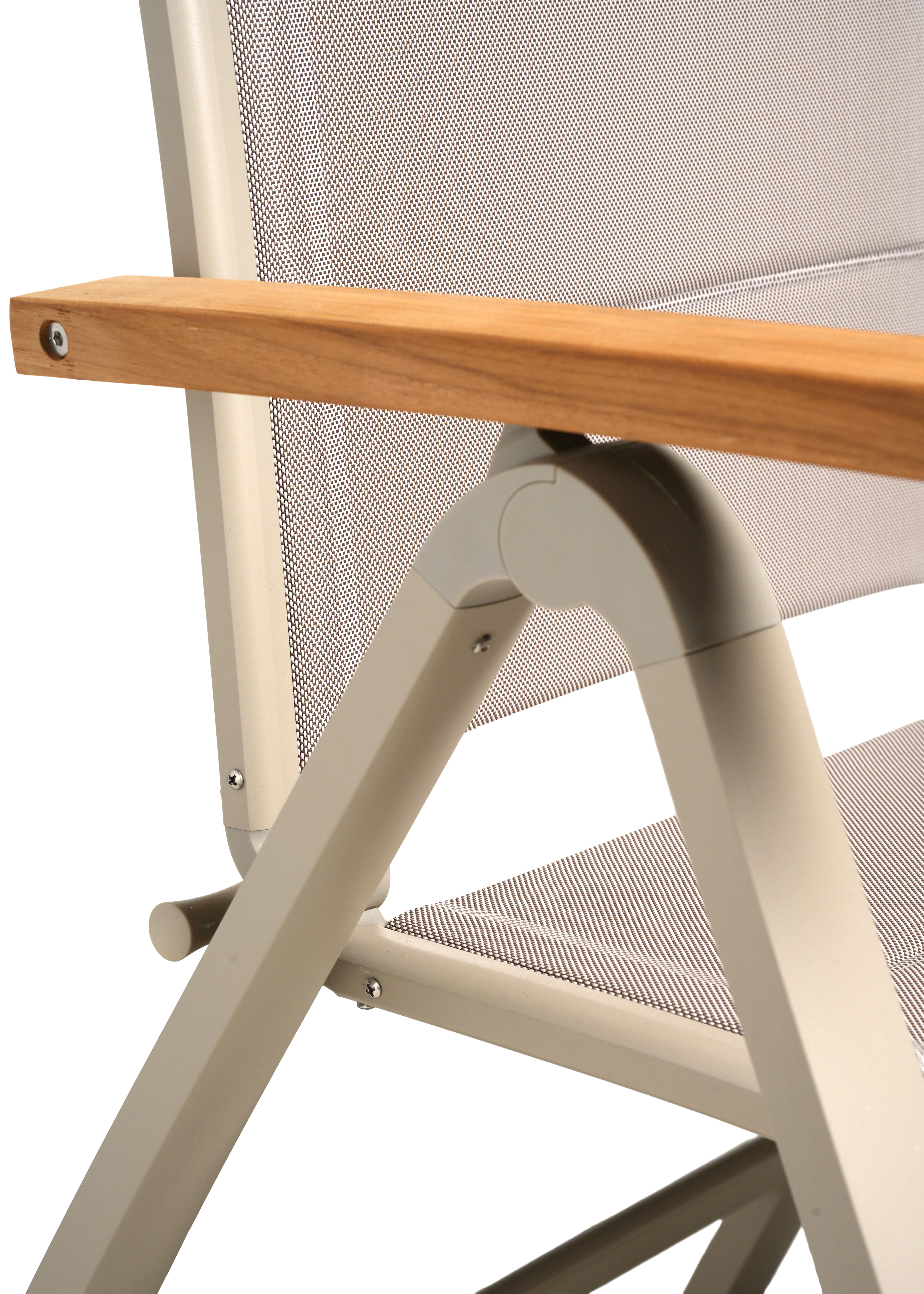 Klappsessel, Aluminium und Teak  - Unicamo
