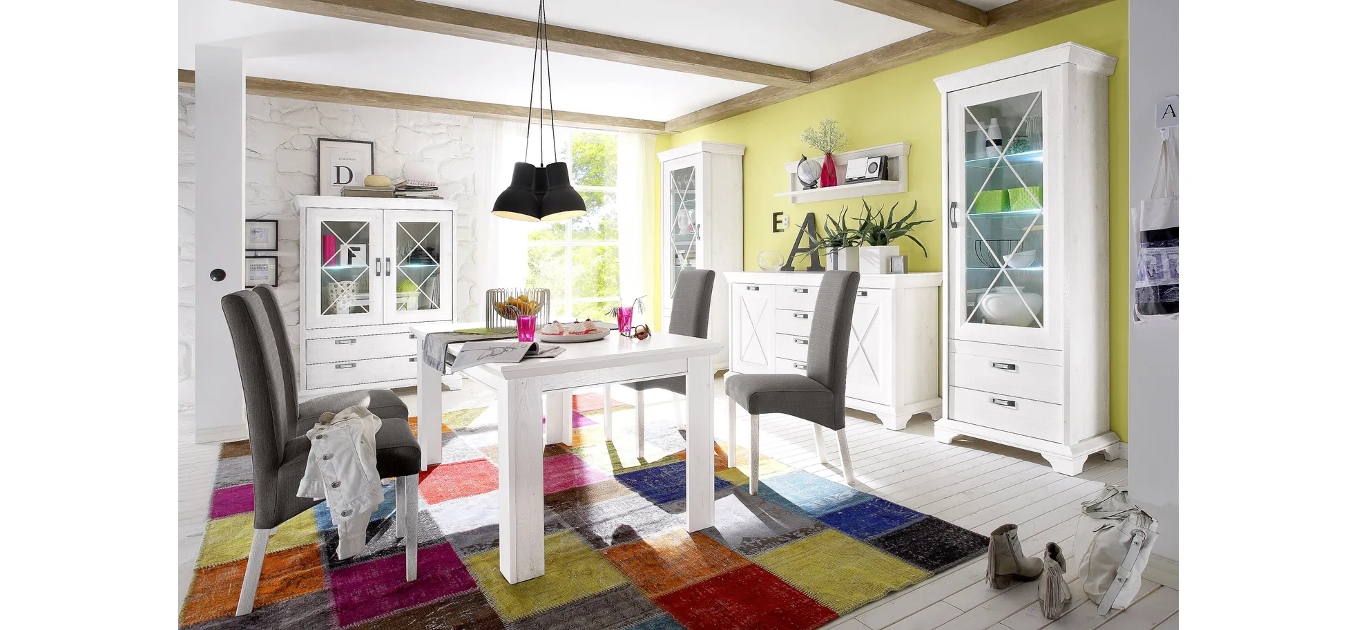 Esstisch, Pinia weiß - FIRENZ