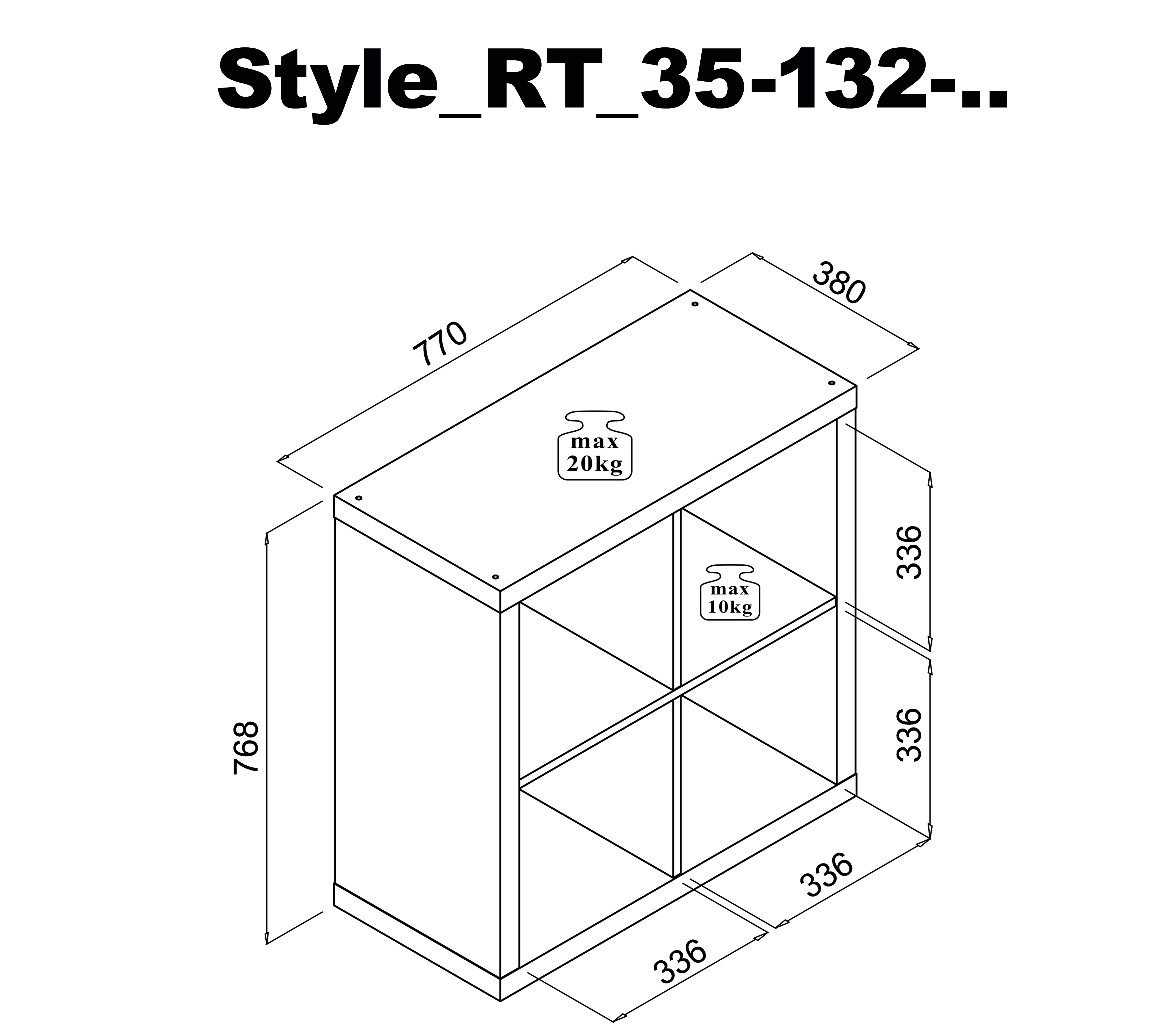 Raumteiler, weiß - MyStyle 1026