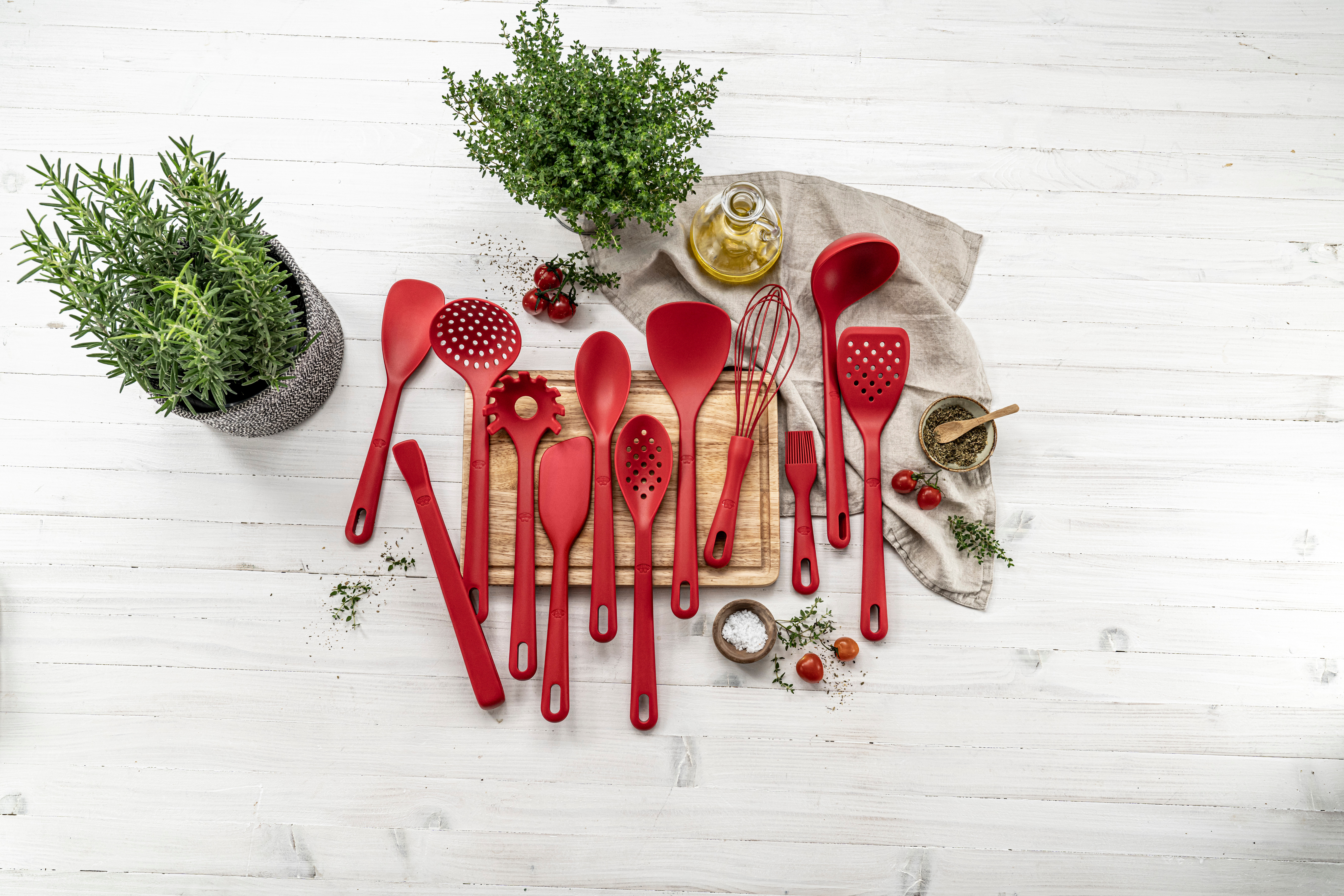 Servierlöffel Rosso 28 cm, Silikon  - Ballarini