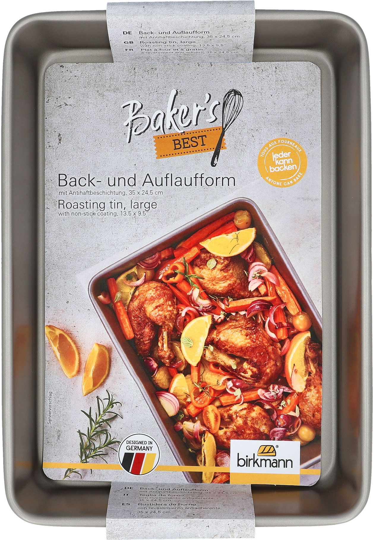 Back- und Auflaufform, Gr. L - 35 x 24,5 cm