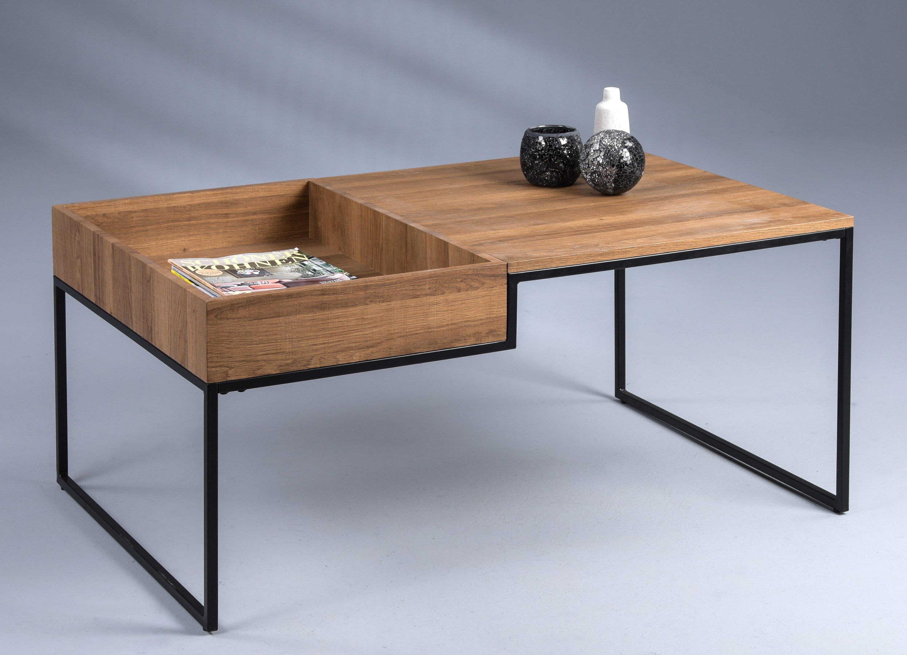 Couchtisch, MDF Dekor Eiche, 101cm breit - Marcy