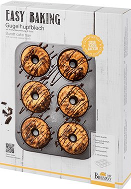 Gugelhupfblech, Ø 10 cm, Easy Baking - 35 x 27 cm