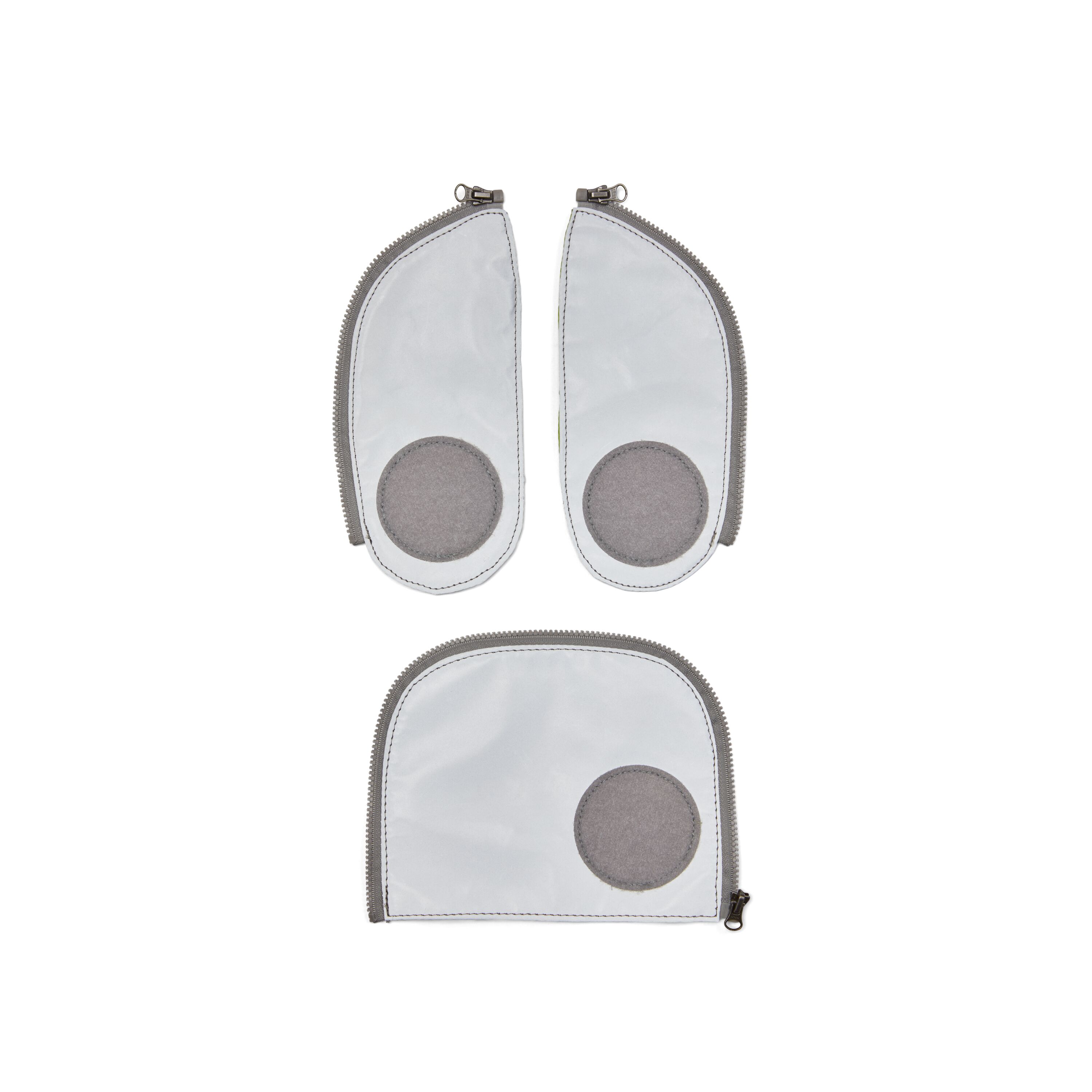 ergobag Zip-Set Reflektierend Silver Reflective - 3-tlg.