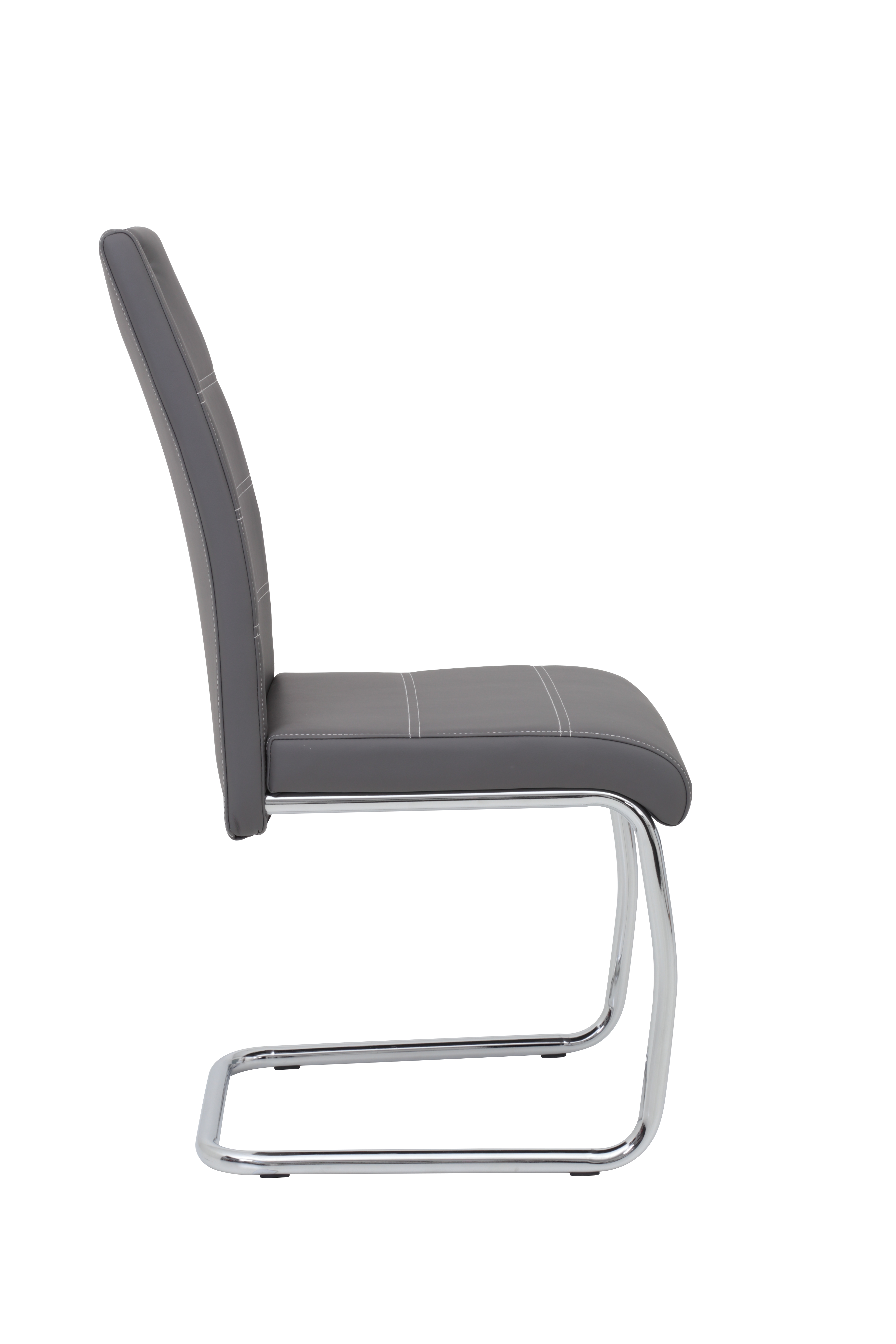 Schwingstuhl, grau, Metallgestell - HAIGER