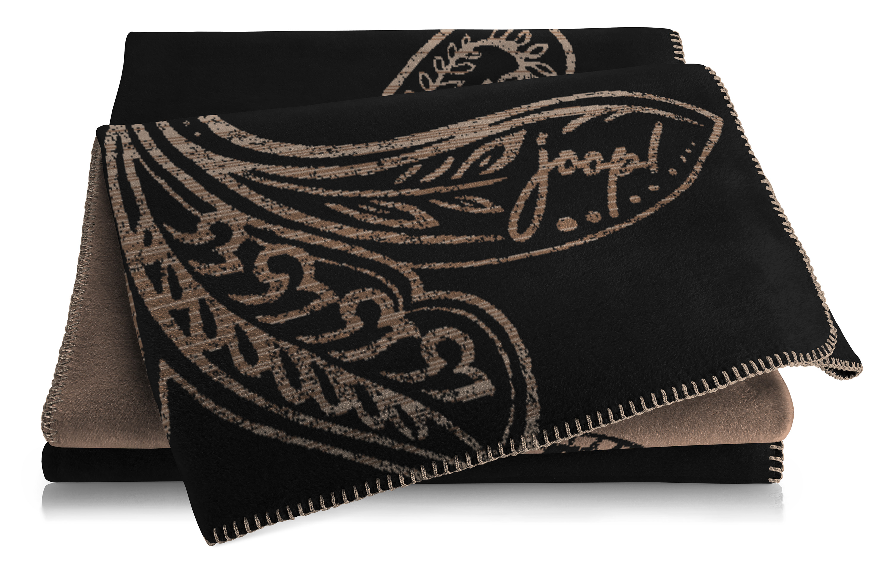 Wohndecke JOOP! Paisley - Schwarz, 150 x 200 cm