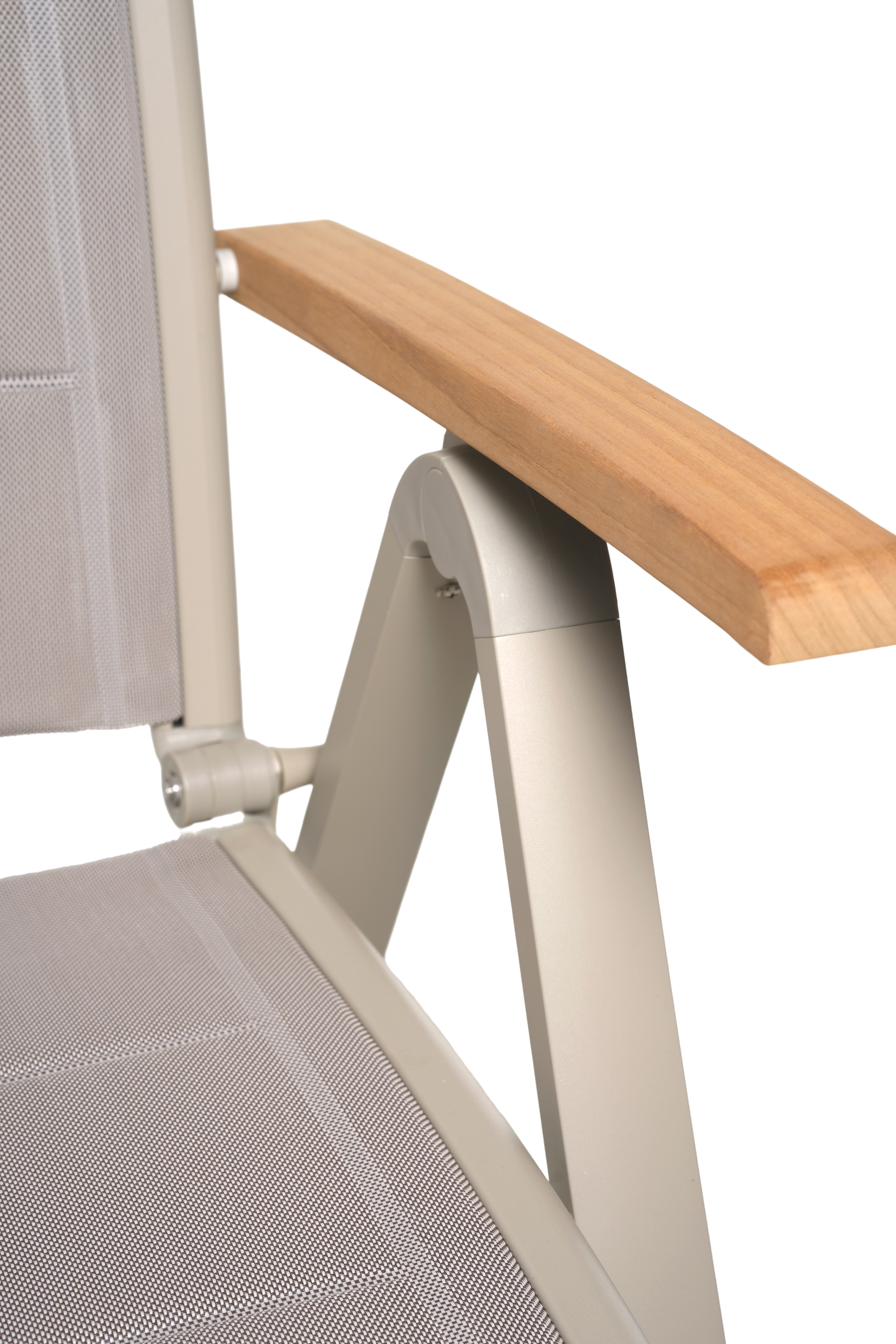 Klappsessel, Aluminium und Teak  - Unicamo