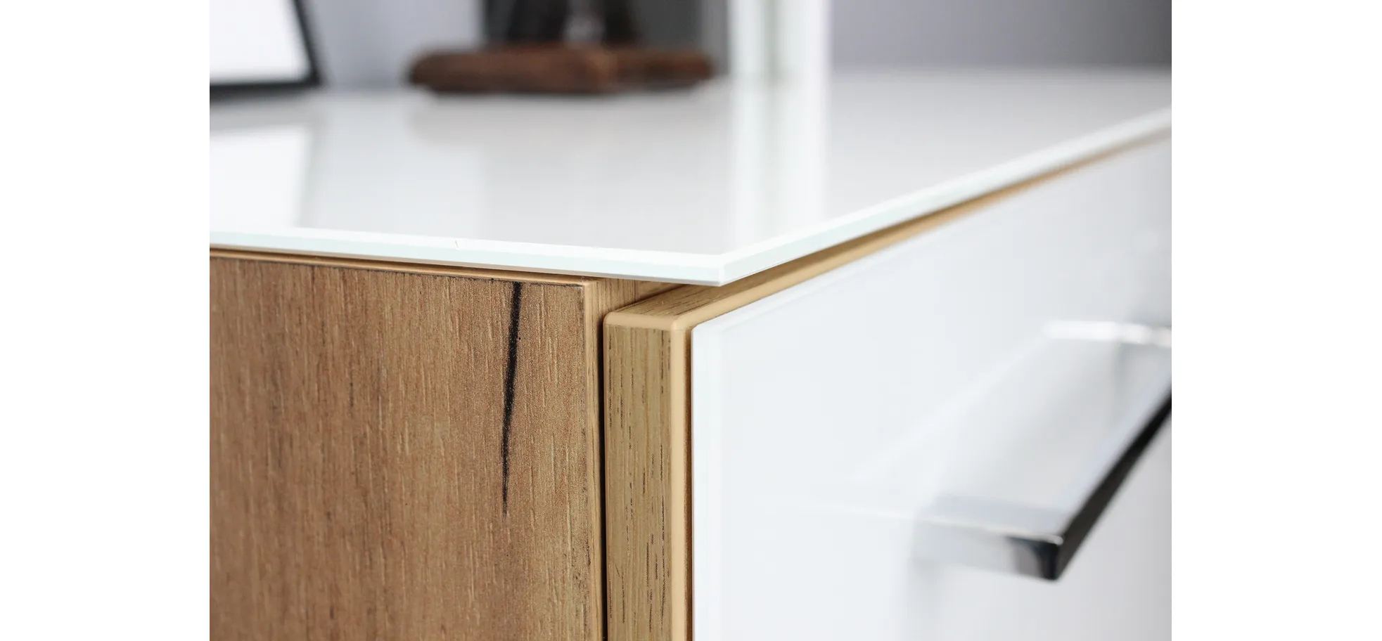 Aktenschrank GWEN - B ca. 80 cm, Eiche Nachbildung, Weiß