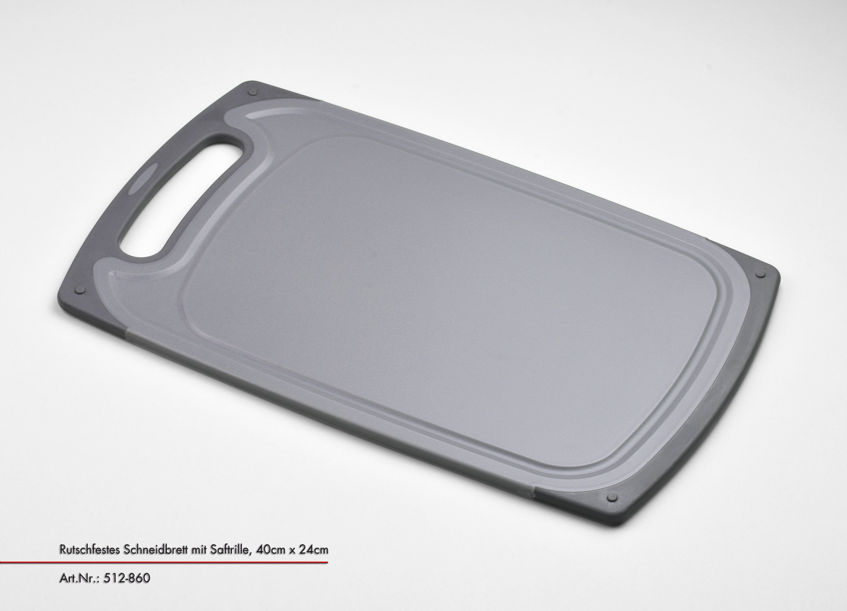 Schneidbrett, grau, ca. 40x24cm - CLEANCUT