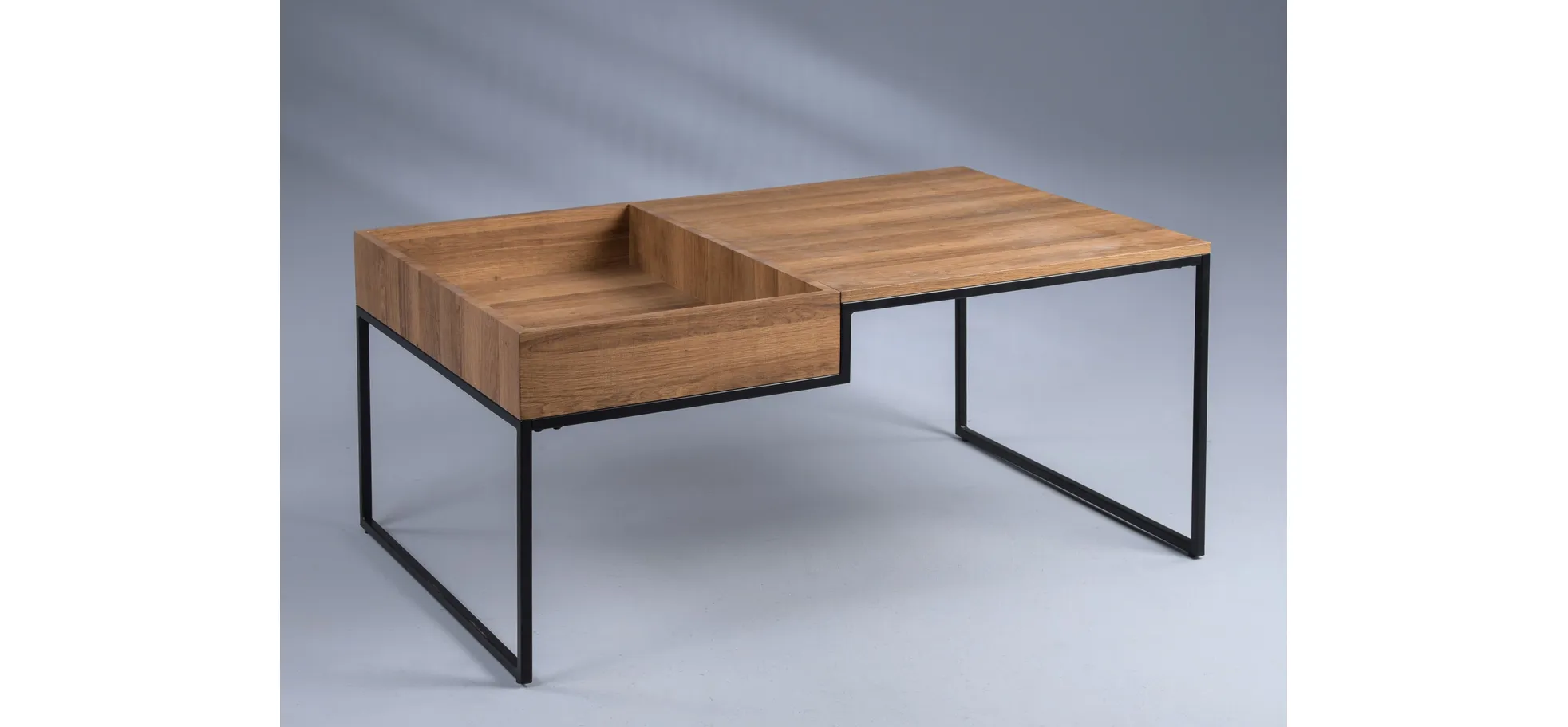 Couchtisch, MDF Dekor Eiche, 101cm breit - Marcy