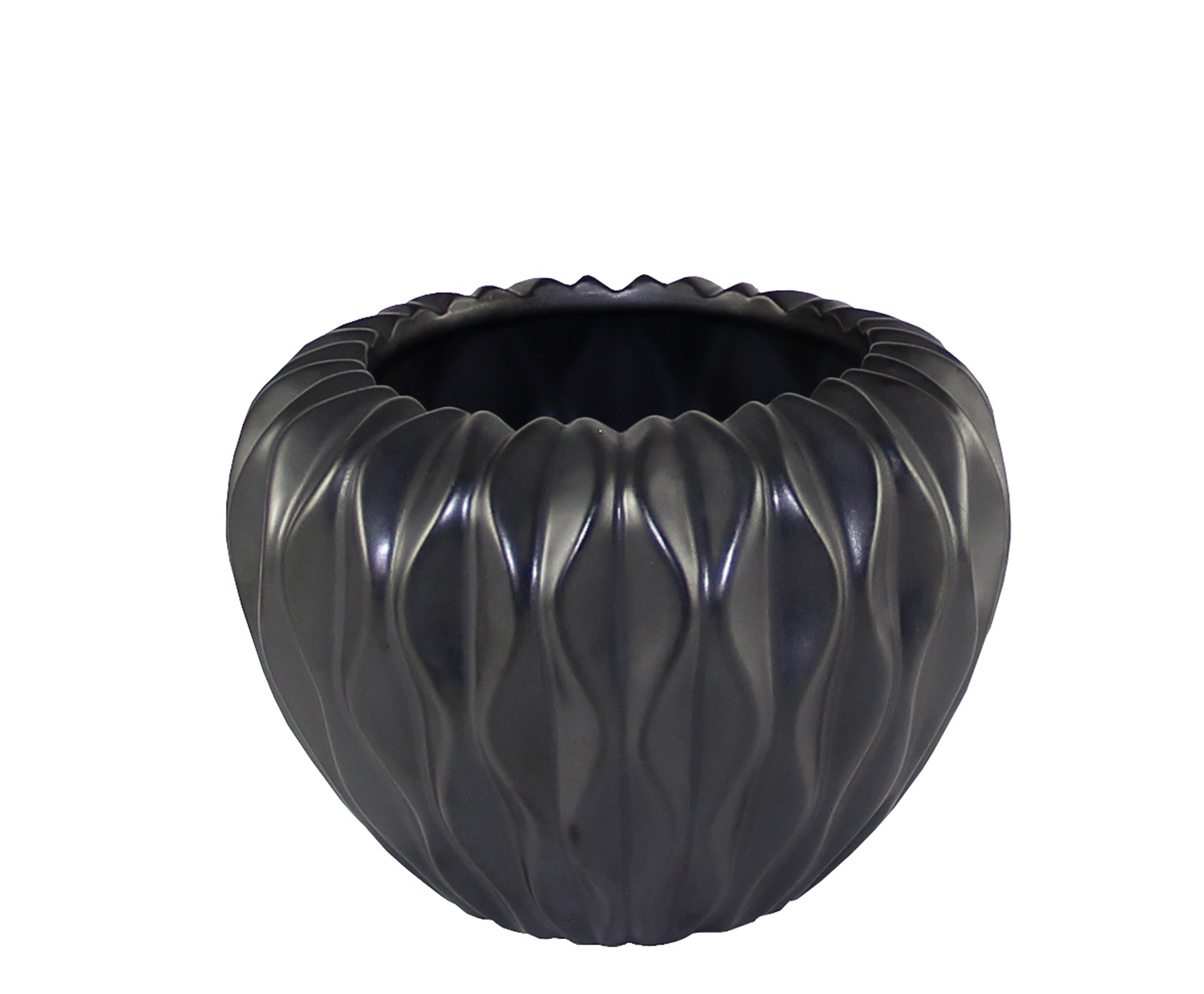 Kübel Baku - effekt-graphit 19cm Ø, 14cm Hoch
