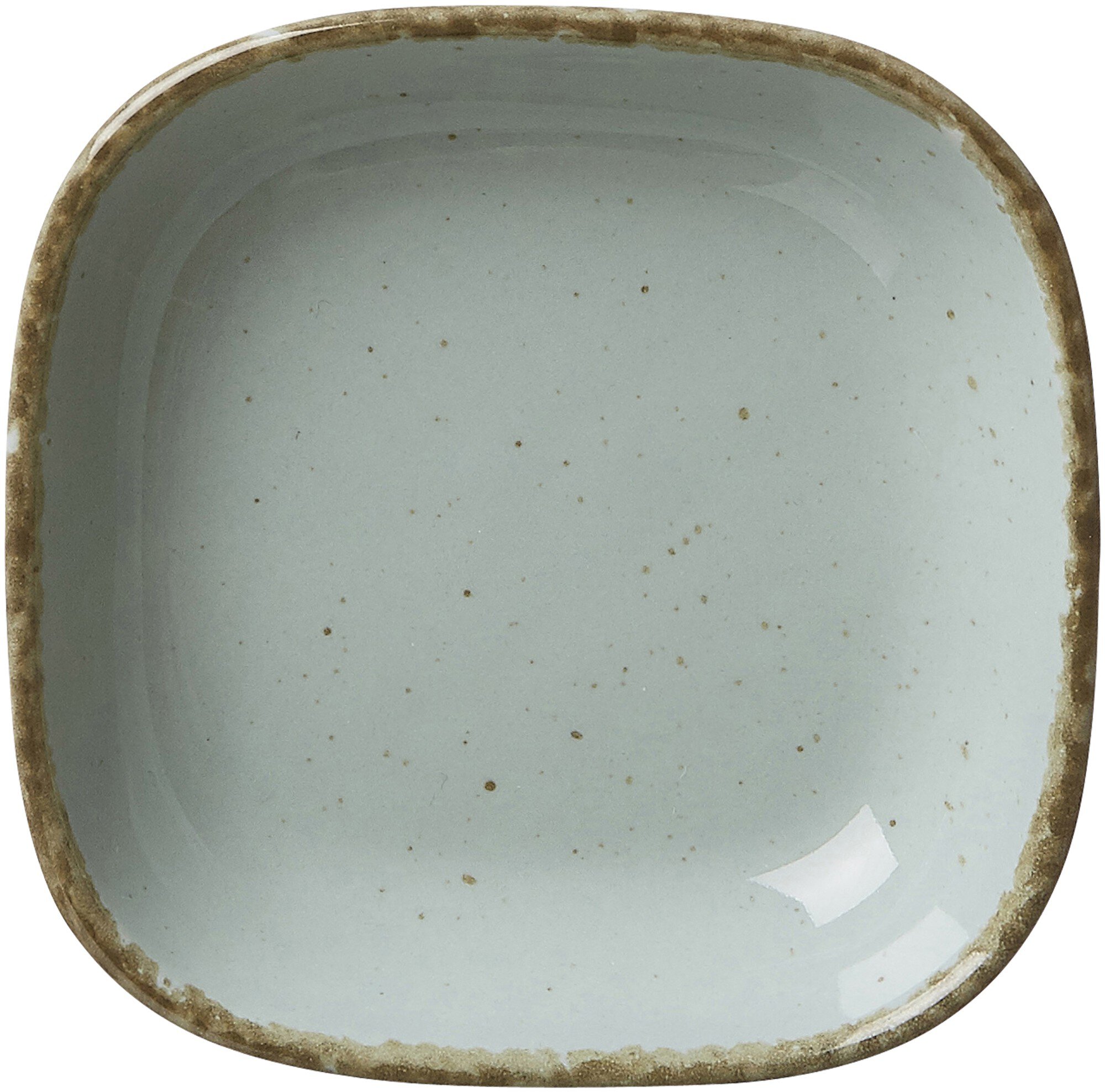 Dipschale Casa Blau 10 x 10 cm - Porzellan, spülmaschinenfest, quadratisch, blau