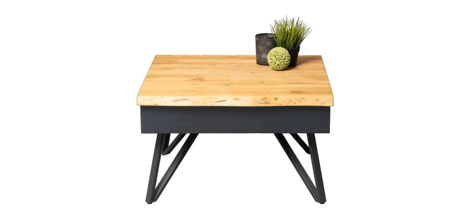 Couchtisch, Wildeiche, BHT 75x45x75 cm - Meira/Madline