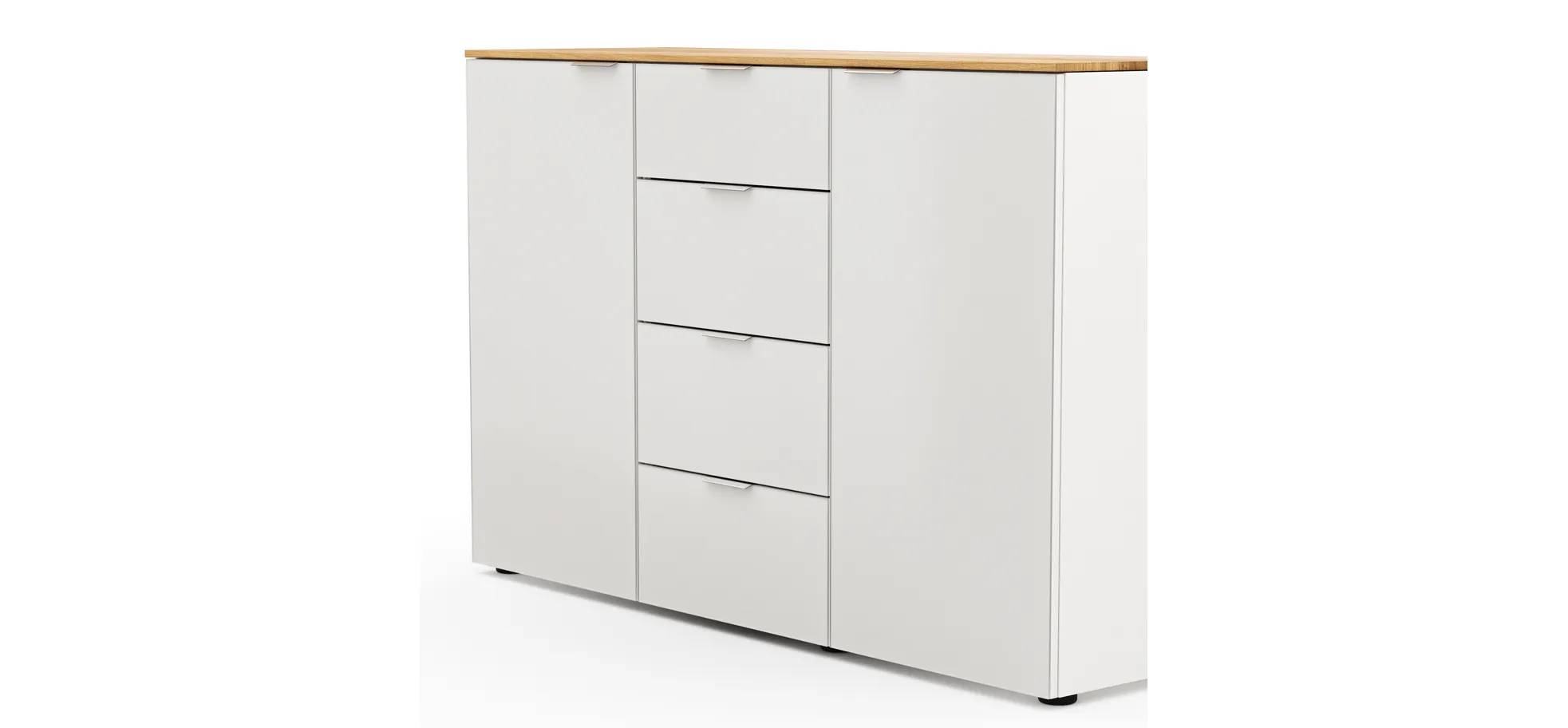 Kommode Colorado - BHT ca. 135x87x43 cm, Weiß