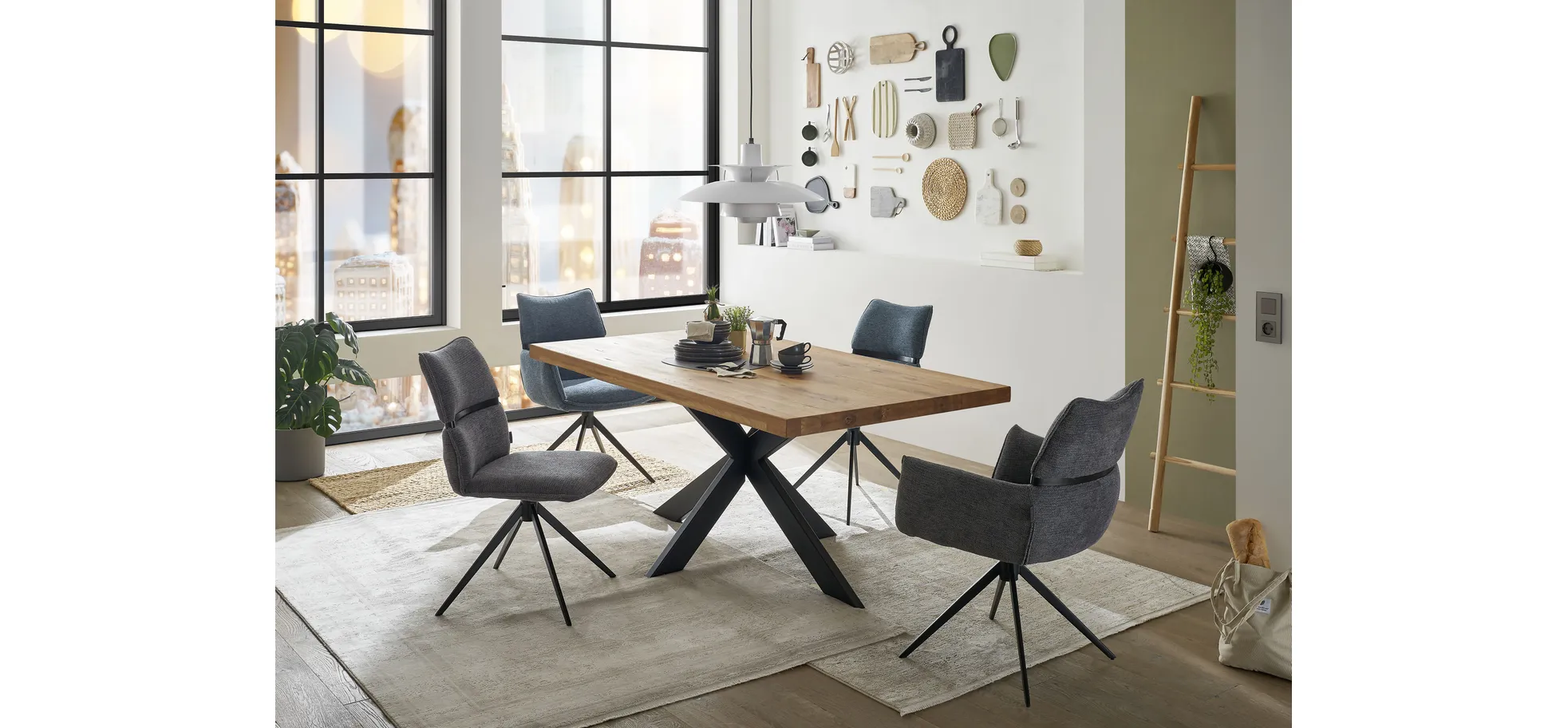 Armlehnstuhl, drehbar 360° autoreturn - Marja