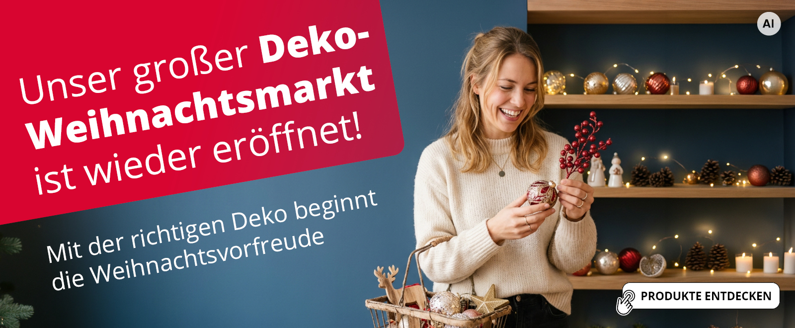 Eröffnung des großen Deko-Weihnachtsmarktes