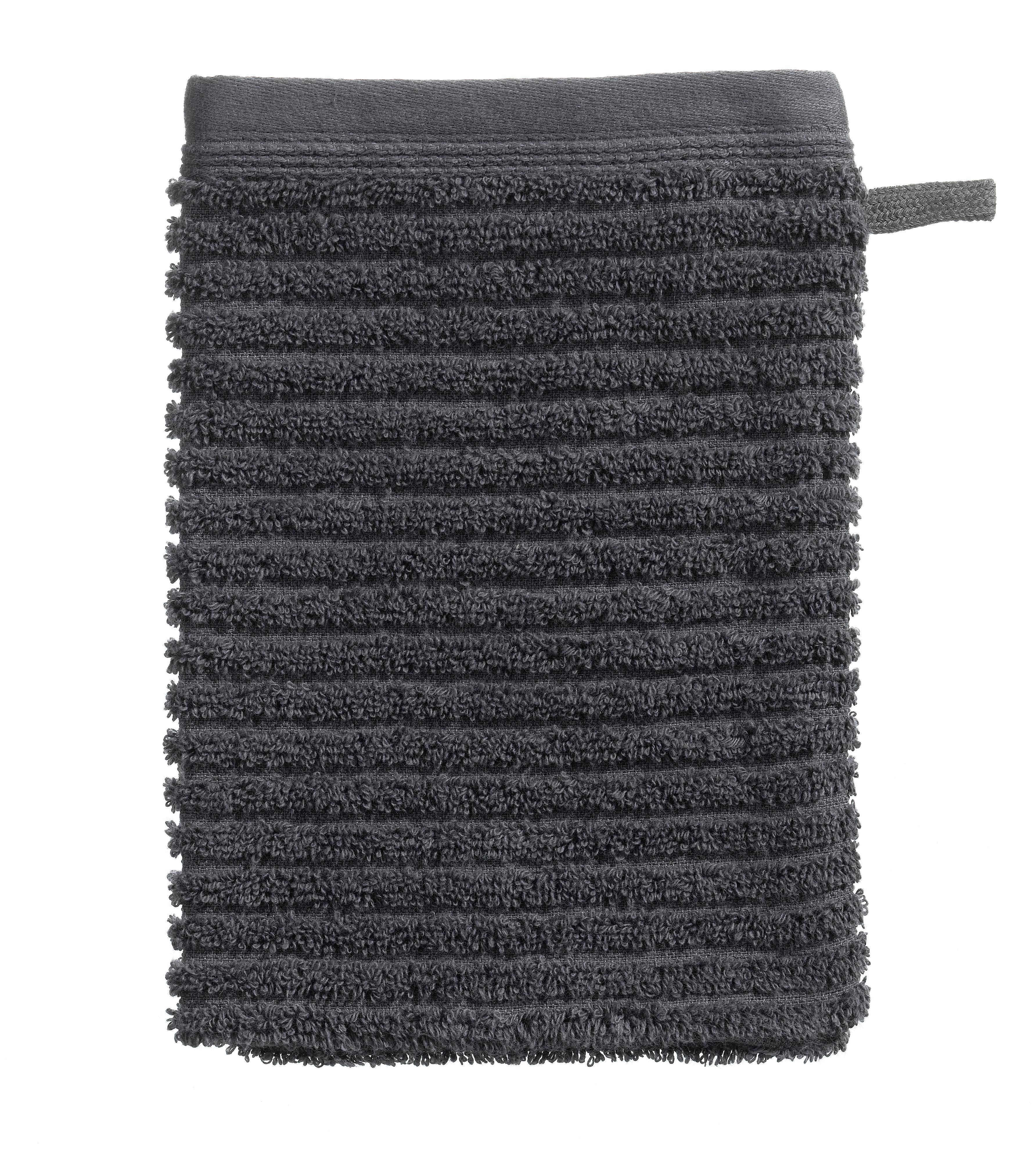 Waschhandschuh Casea Natürlich Almeria, 15x21cm - anthrazit