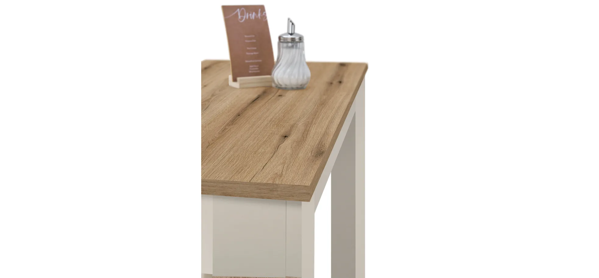 Bartisch - LB ca. 115x50 cm, Evoke Eiche Nachbildung, Kaschmir