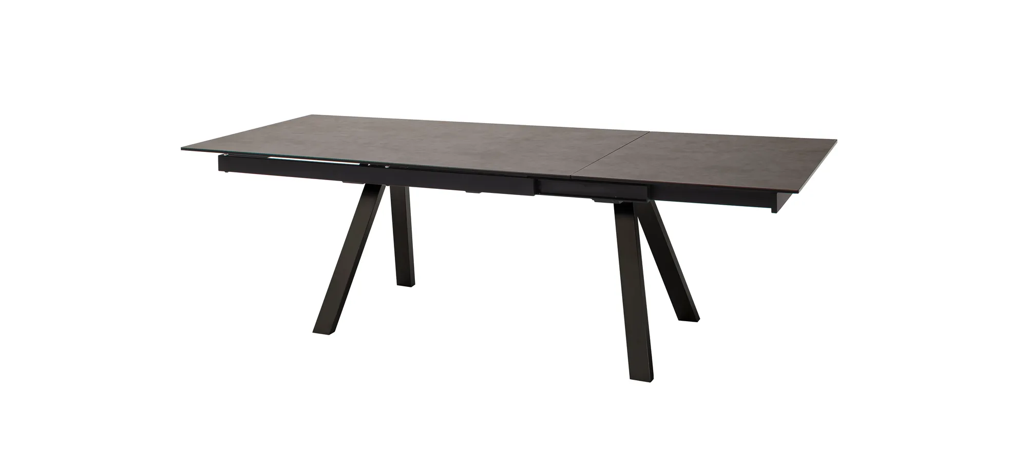 Esstisch - ausziehbar, LB ca. 180x95 cm, Keramik, Schwarz
