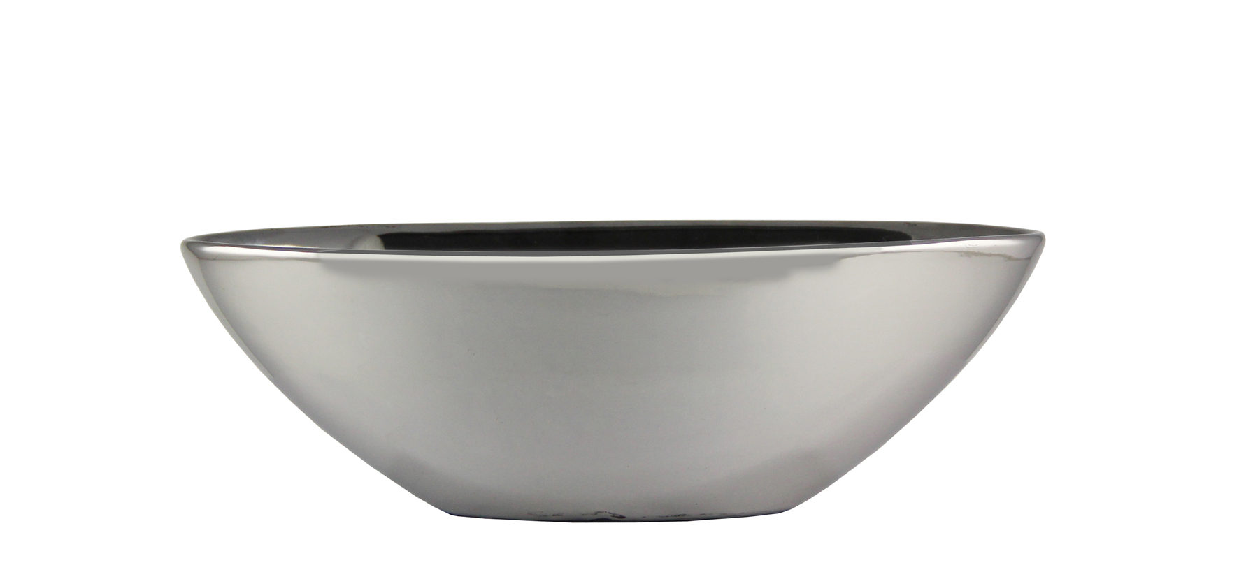 Schale Boat - oval silber 25x9x8,5cm