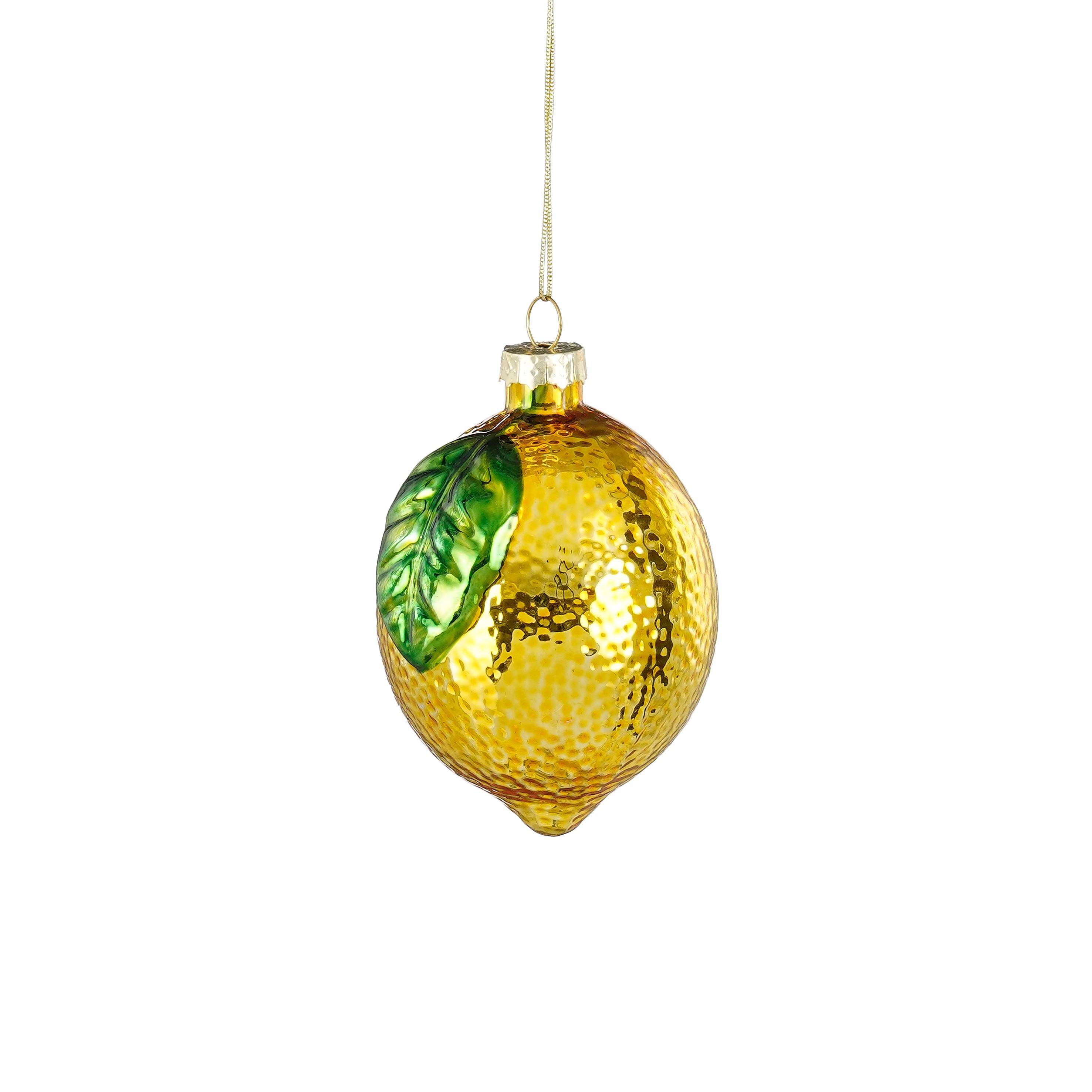 Ornament Zitrone - gelb - h9xd6,5cm
