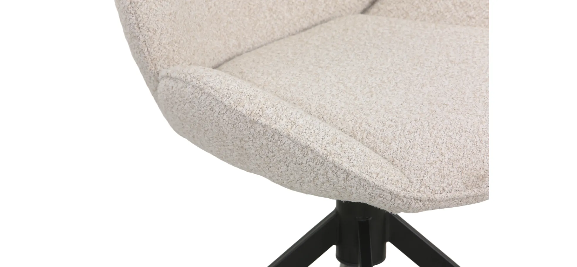 Vierfußstuhl, beige - Mirna