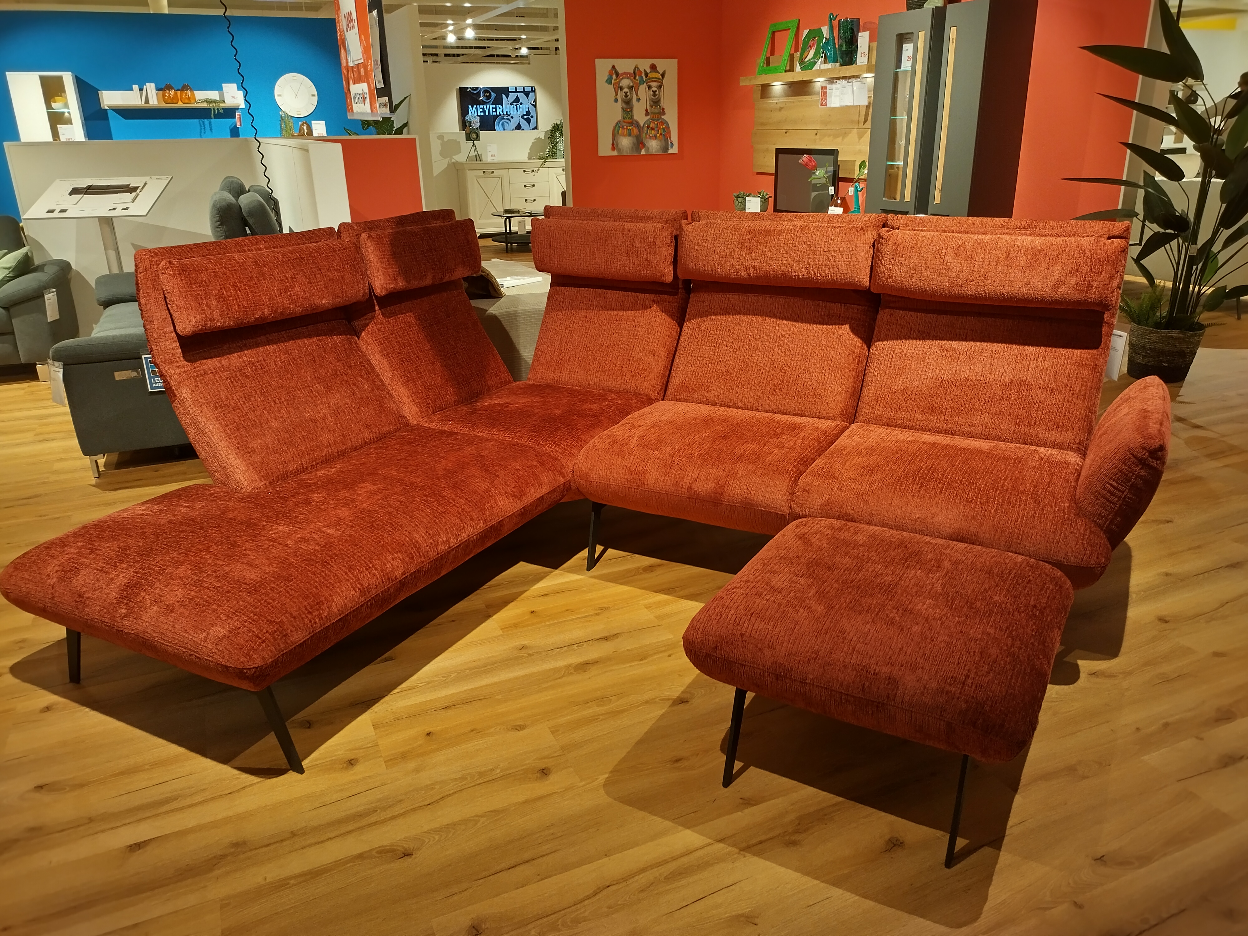 Polstergarnitur, Bezug carmine - Valentina