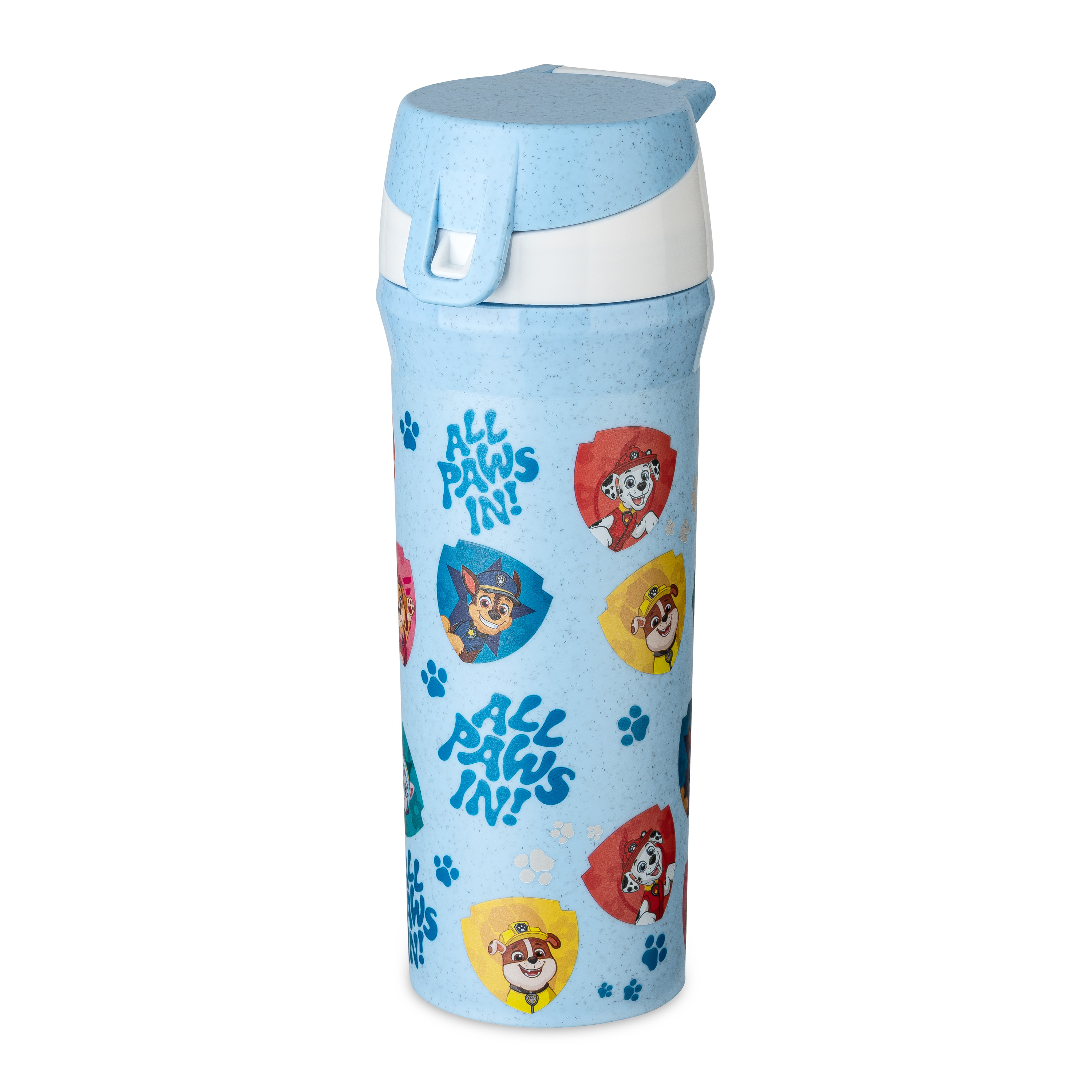 Trinkflasche 500ml, organic sky blue paw patrol - breiter Flaschenhals, 100% CO2-neutral