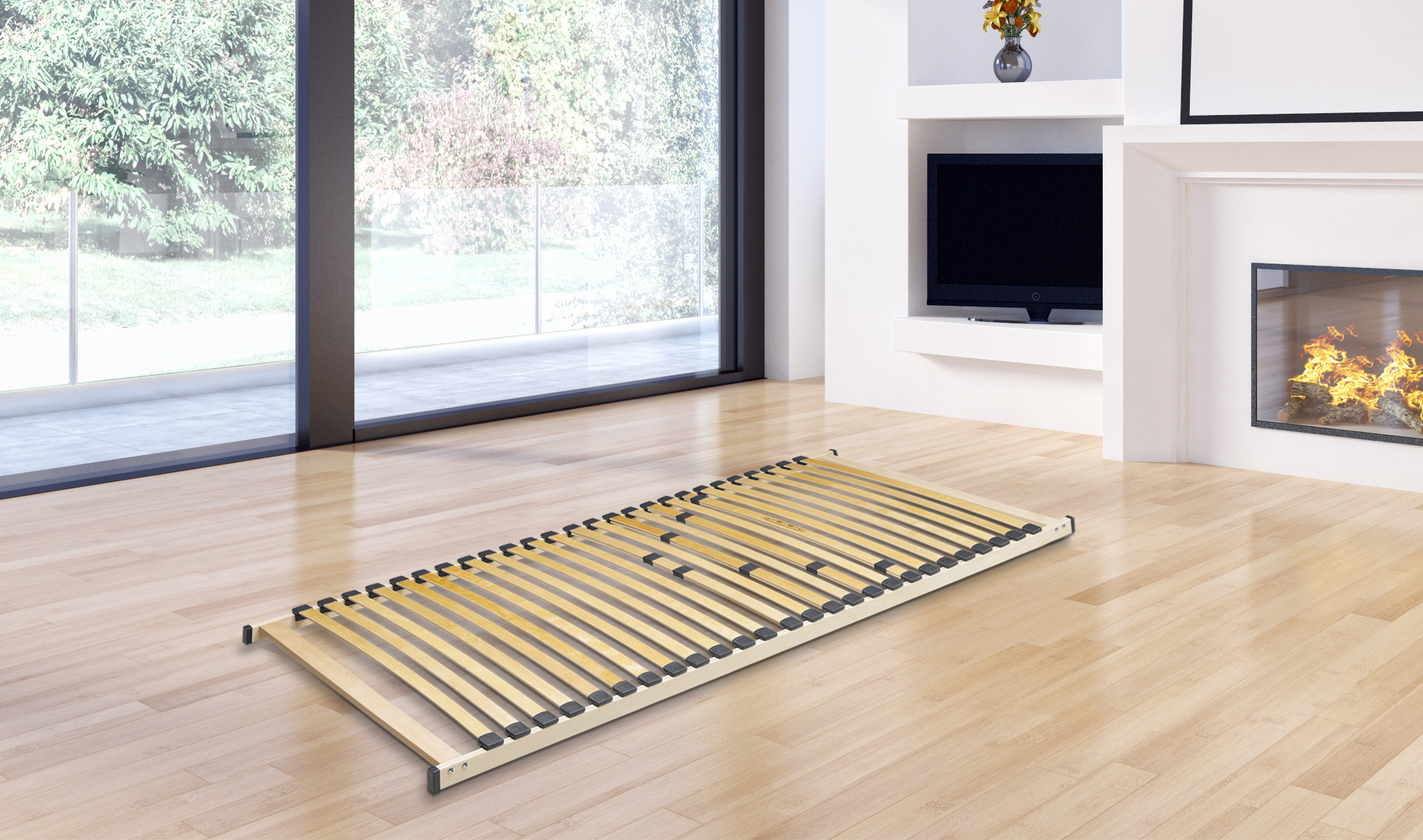 Federholzrahmen, natur, 120x200 cm - MyStyle 3087