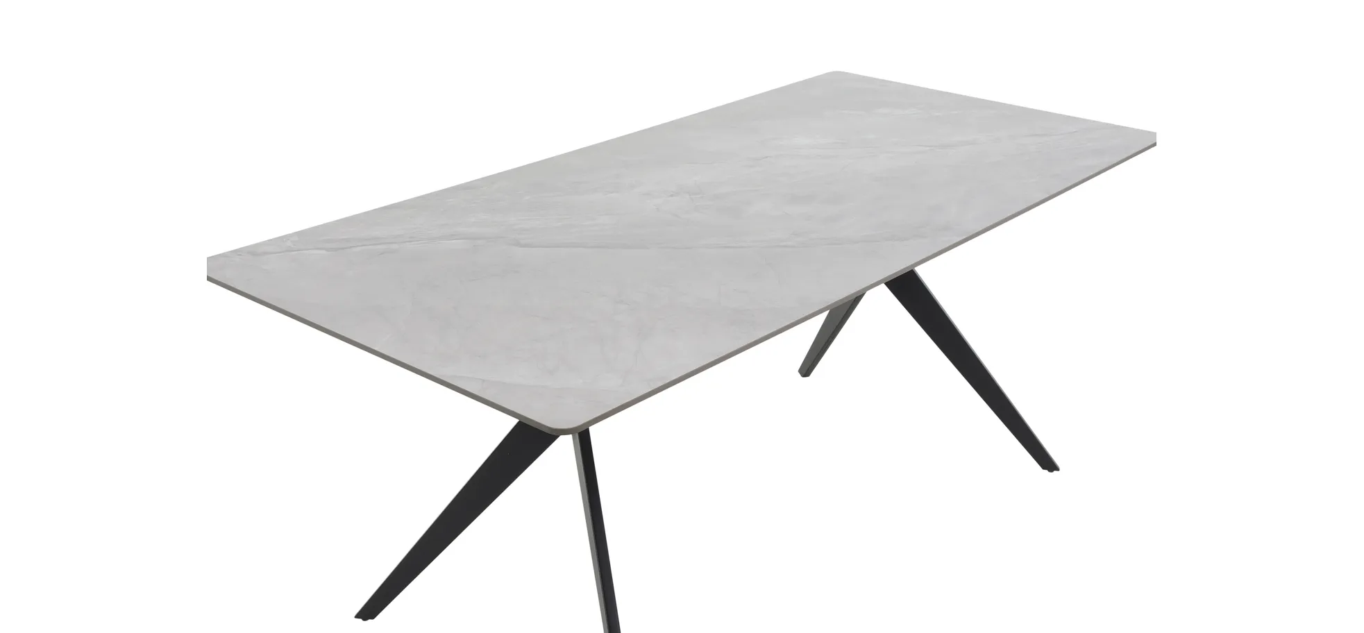 Esstisch, Marmoroptik grau/schwarz - MyStyle 4037