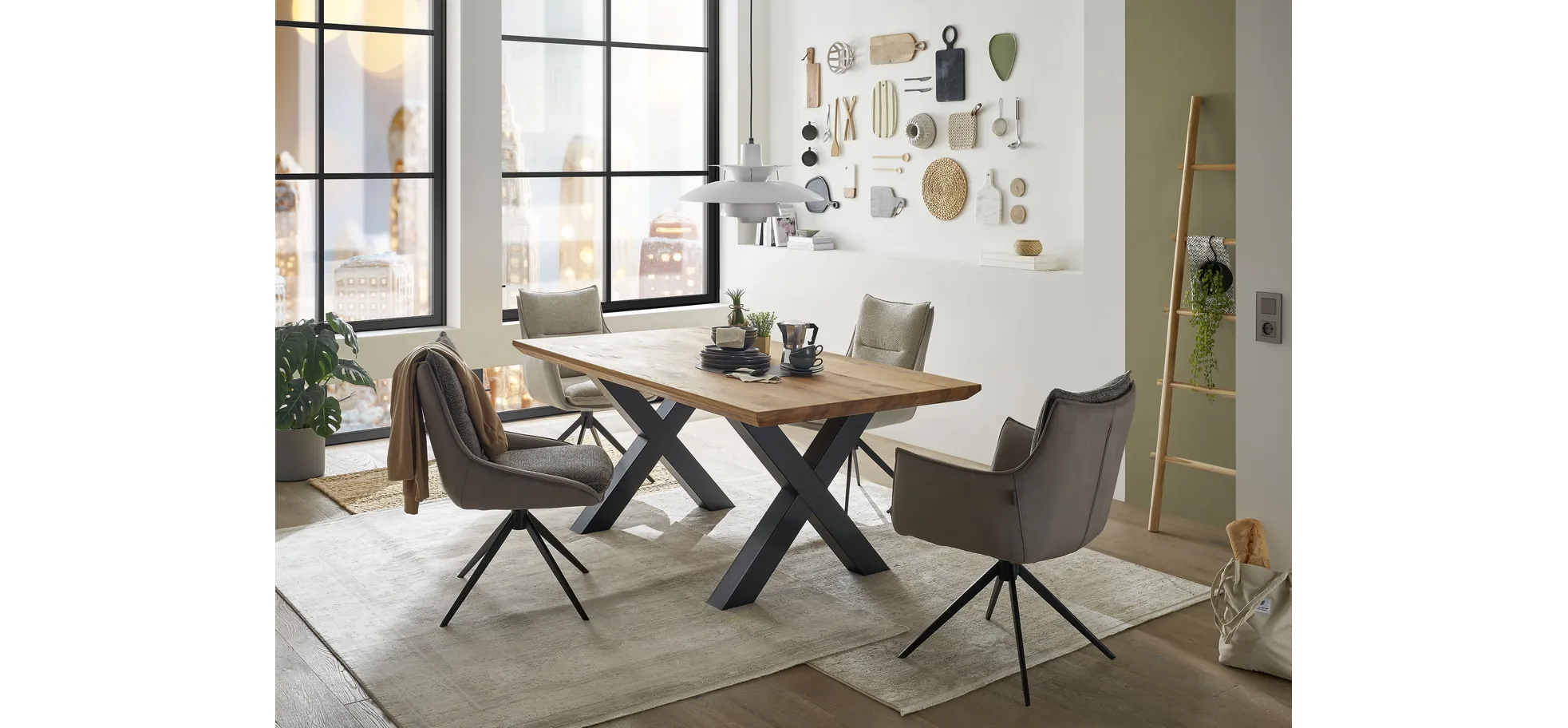 Stuhl, drehbar 360° autoreturn - Mandy