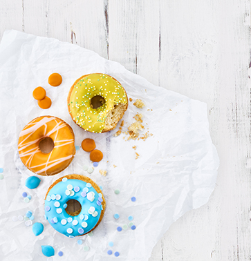 Donut-Blech, für 12 Stück - Ø 7 cm, 37 x 26 cm