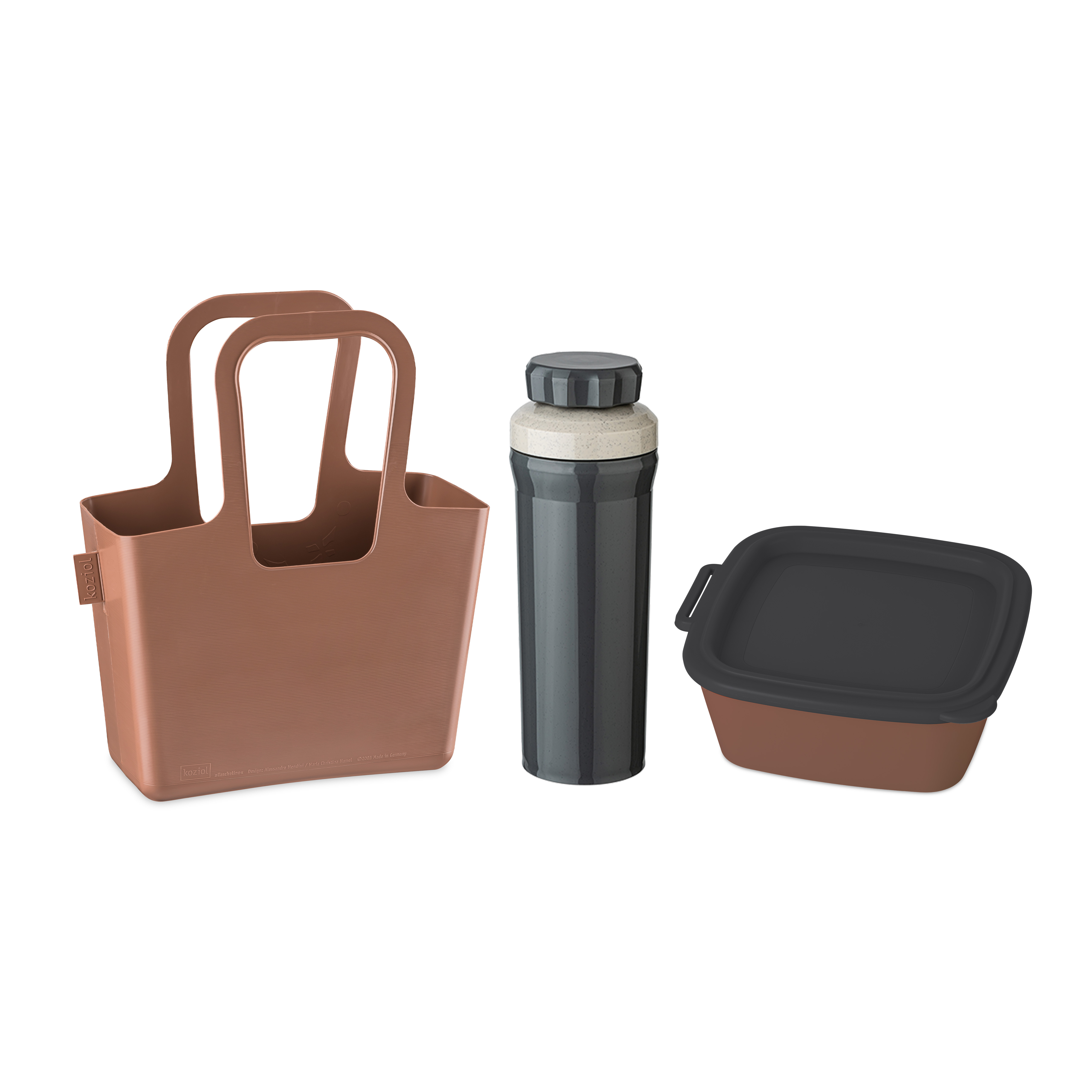 Lunch to Go, Arbeit im Flow, 3er Set - Taschelino/Trinkflasche/Box