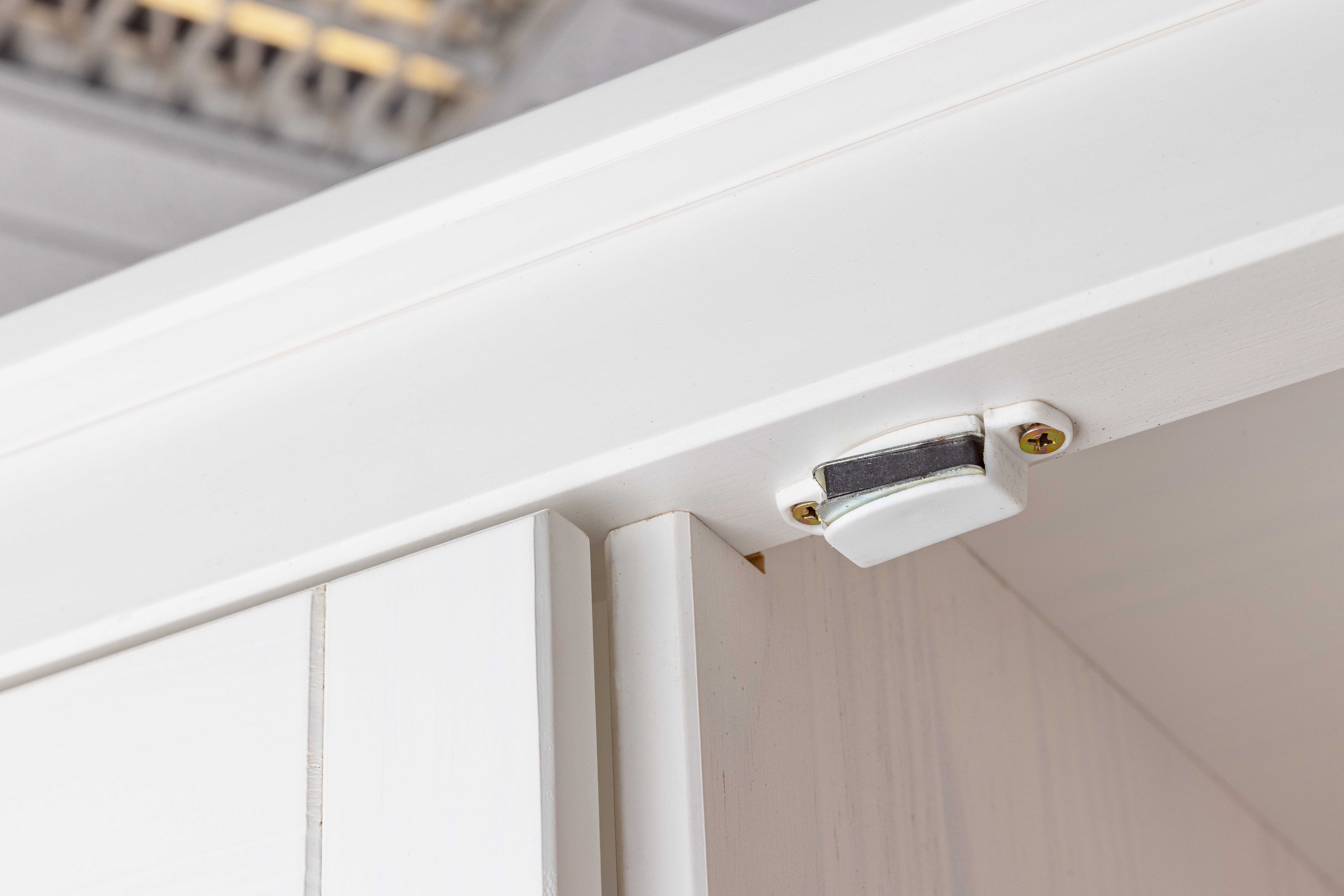 Kleiderschrank, Massivholz weiß, 155cm brt - MyStyle 3076