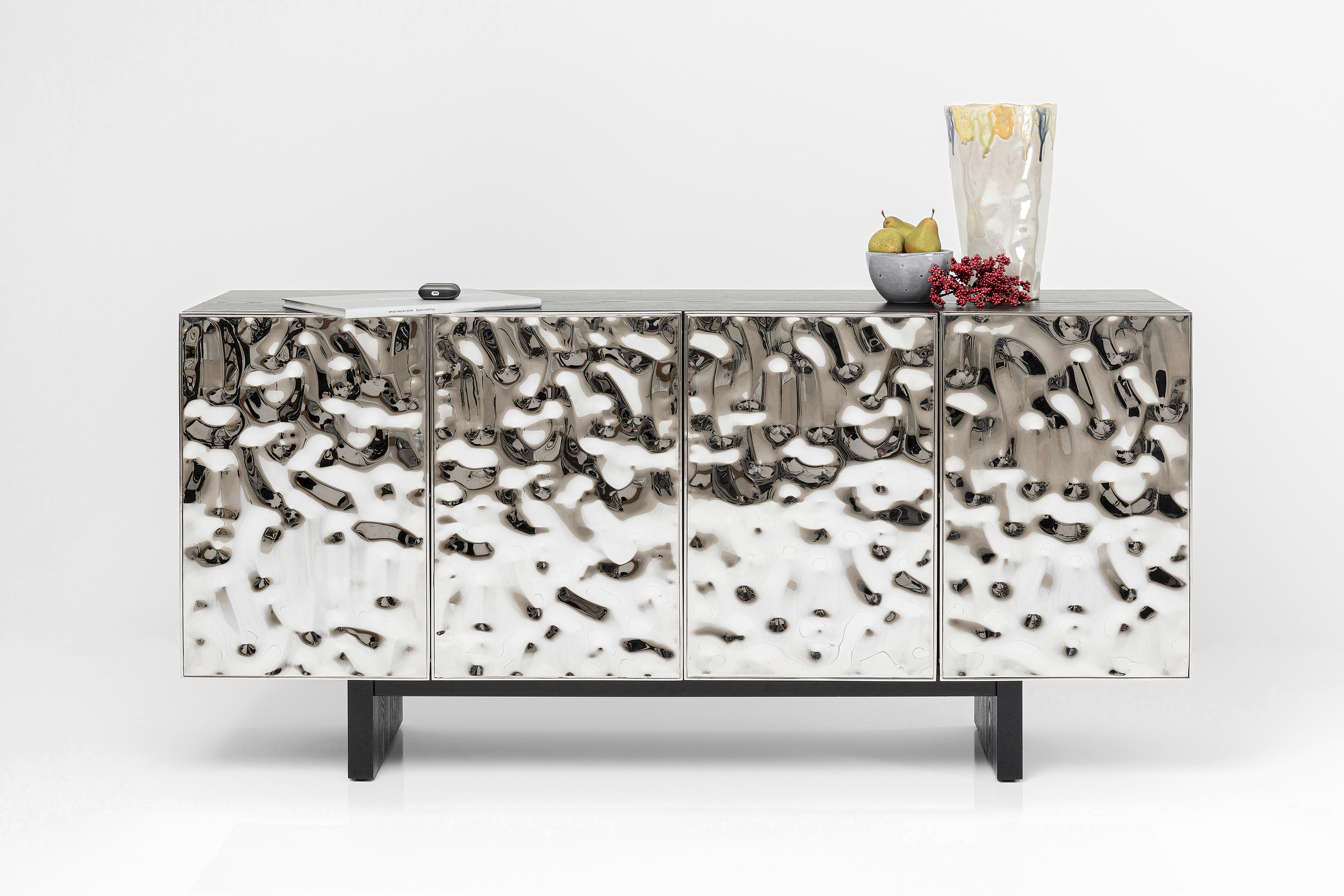 Sideboard Caldera, Esche furniert, Edelstahl - Caldera