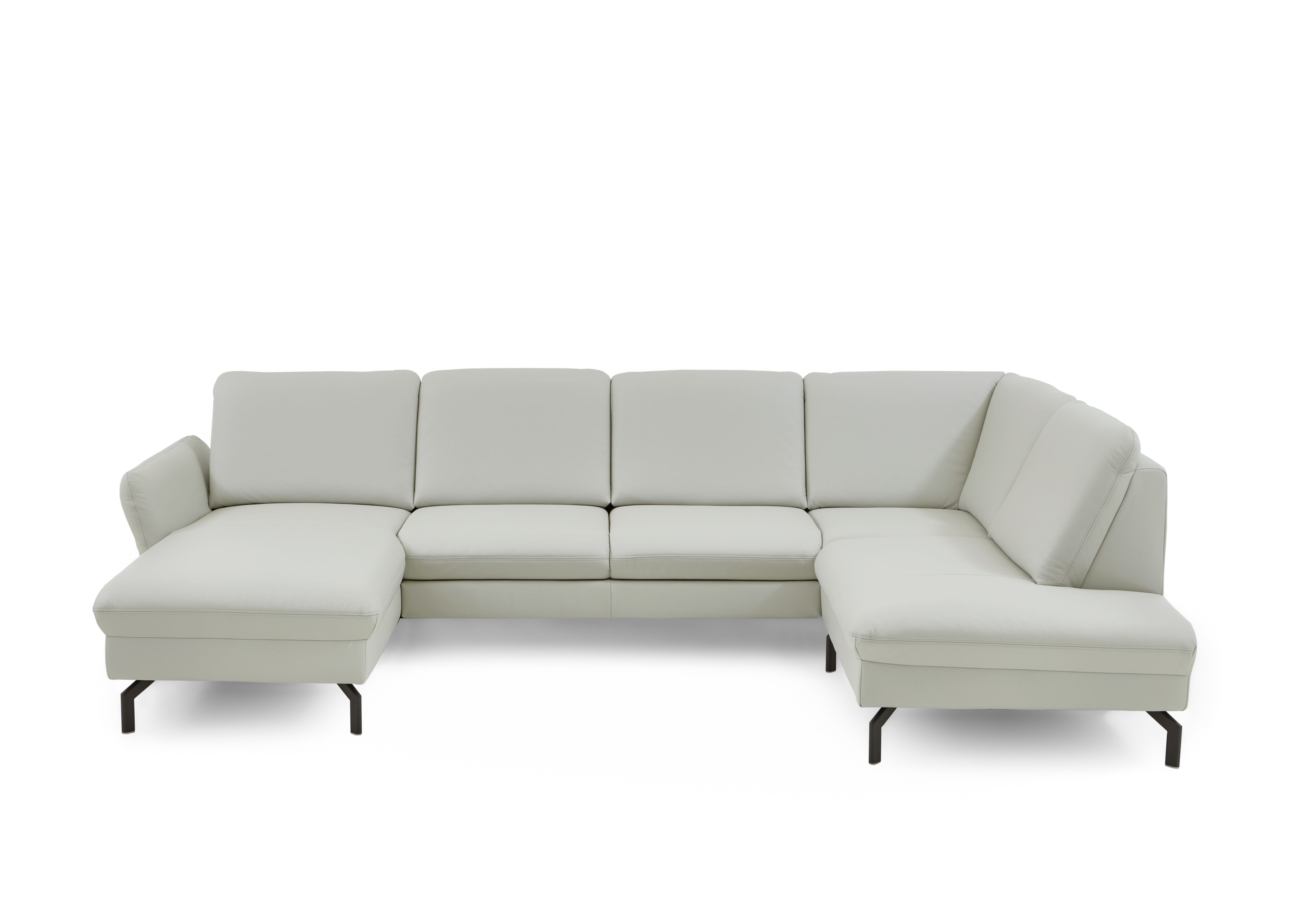 Ledergarnitur, Torro silver, mit Federkern - KS25 MARINA