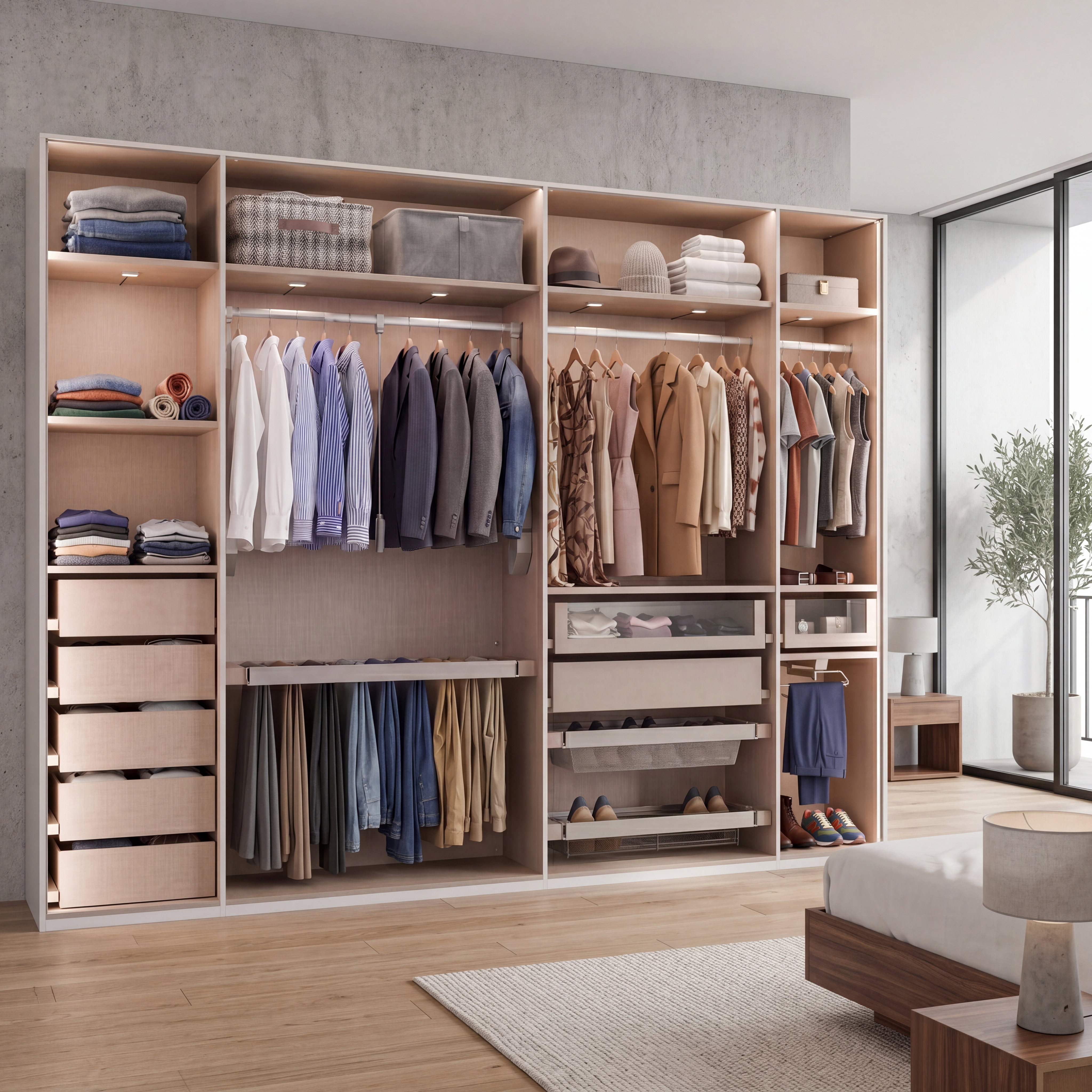 Kleiderschrank, ohne Fronten - MyStyle 3104