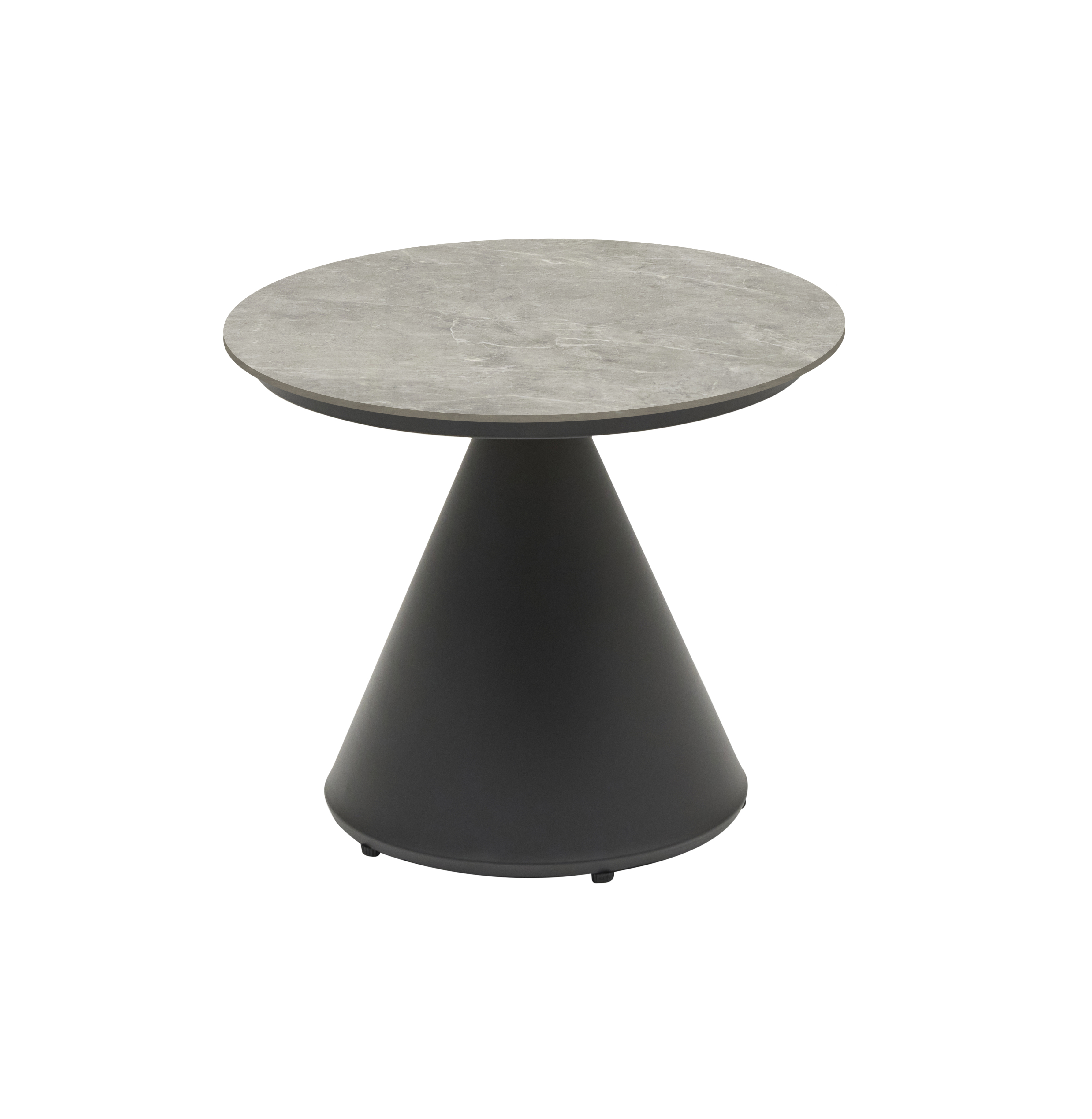 Couchtisch, Outdoor, rund, Beton-Optik - Puerto