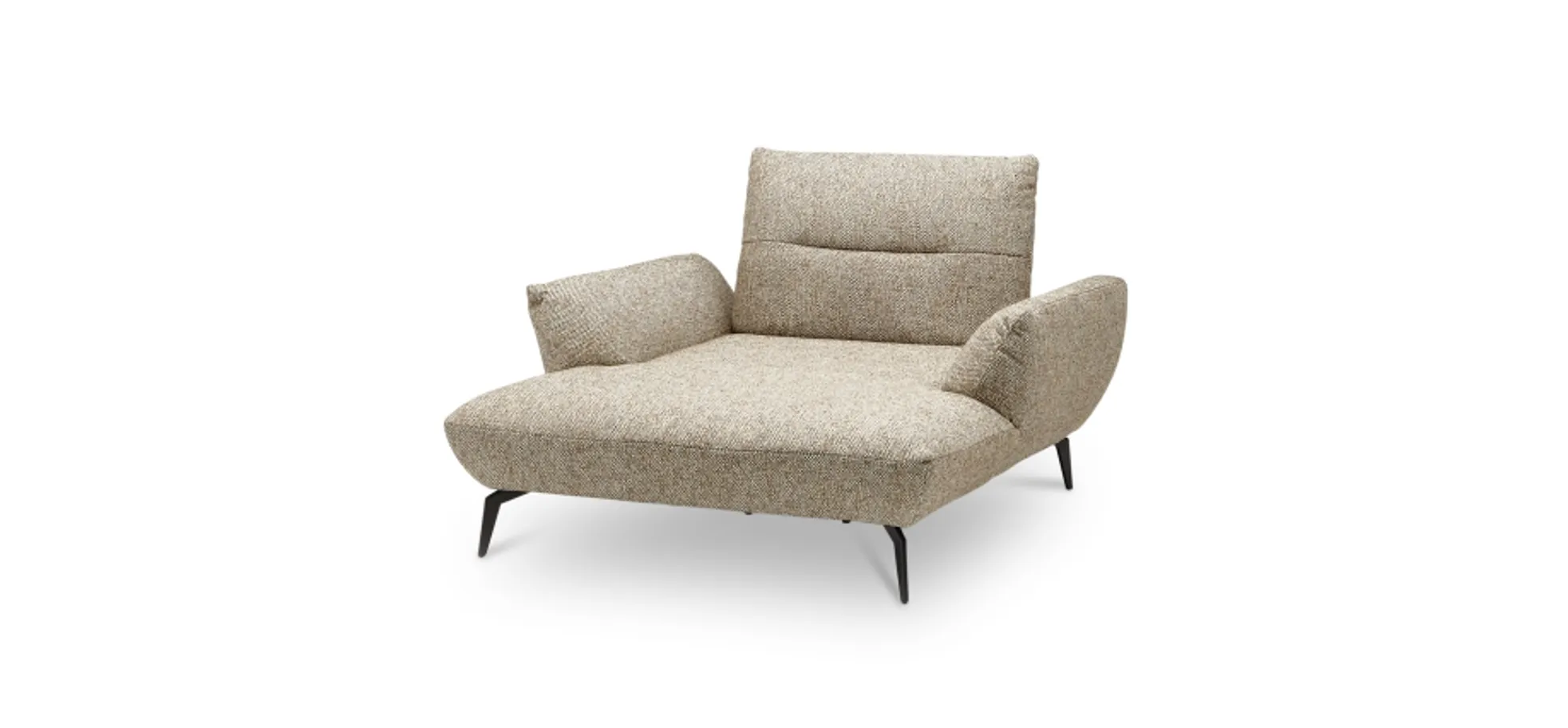 Sessel PAYTON - Loveseat inkl. Rückenneigung, Stoff, Terracotta