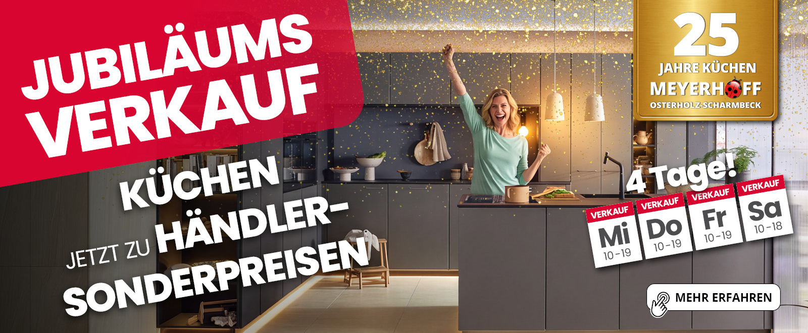 Küchen Jubiläums-Verkauf – Küchen jetzt zu Händler-Sonderpreisen