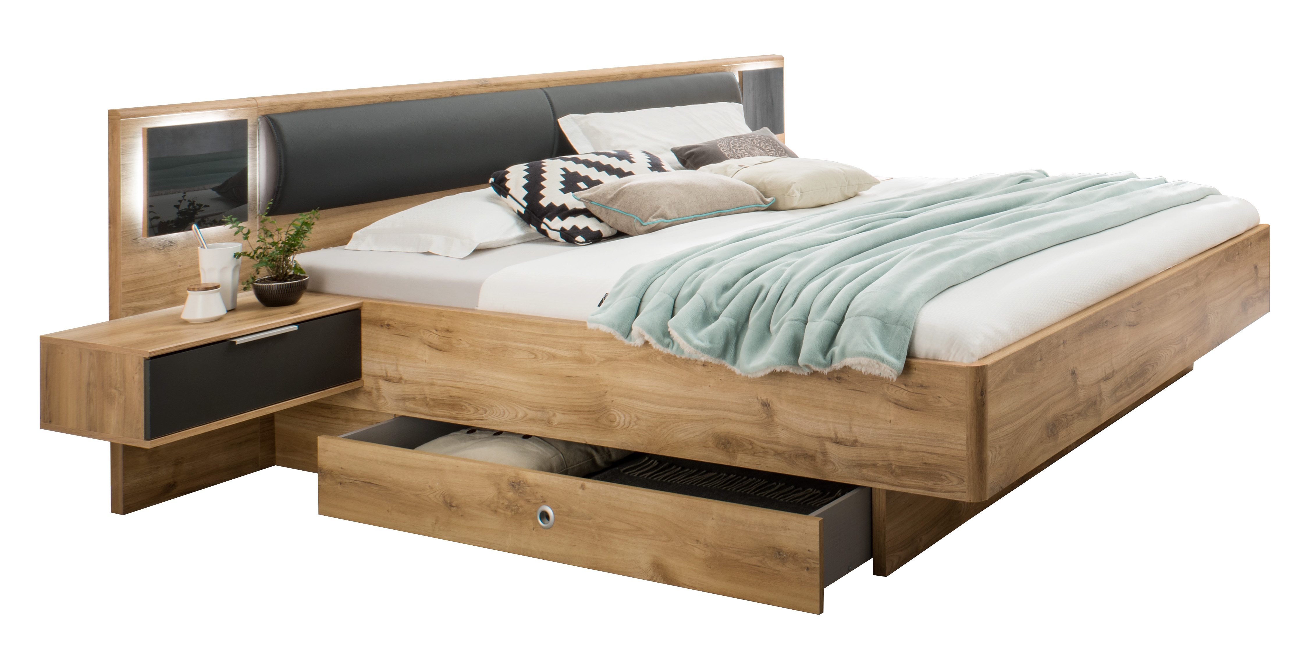 Bettkombination, Plankeneiche - MyStyle 3073