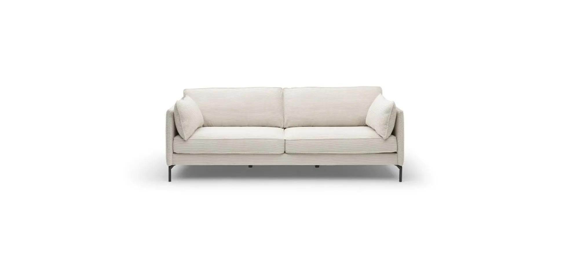 Sofa. Stoff cream, inklusive Kissen - HELWI