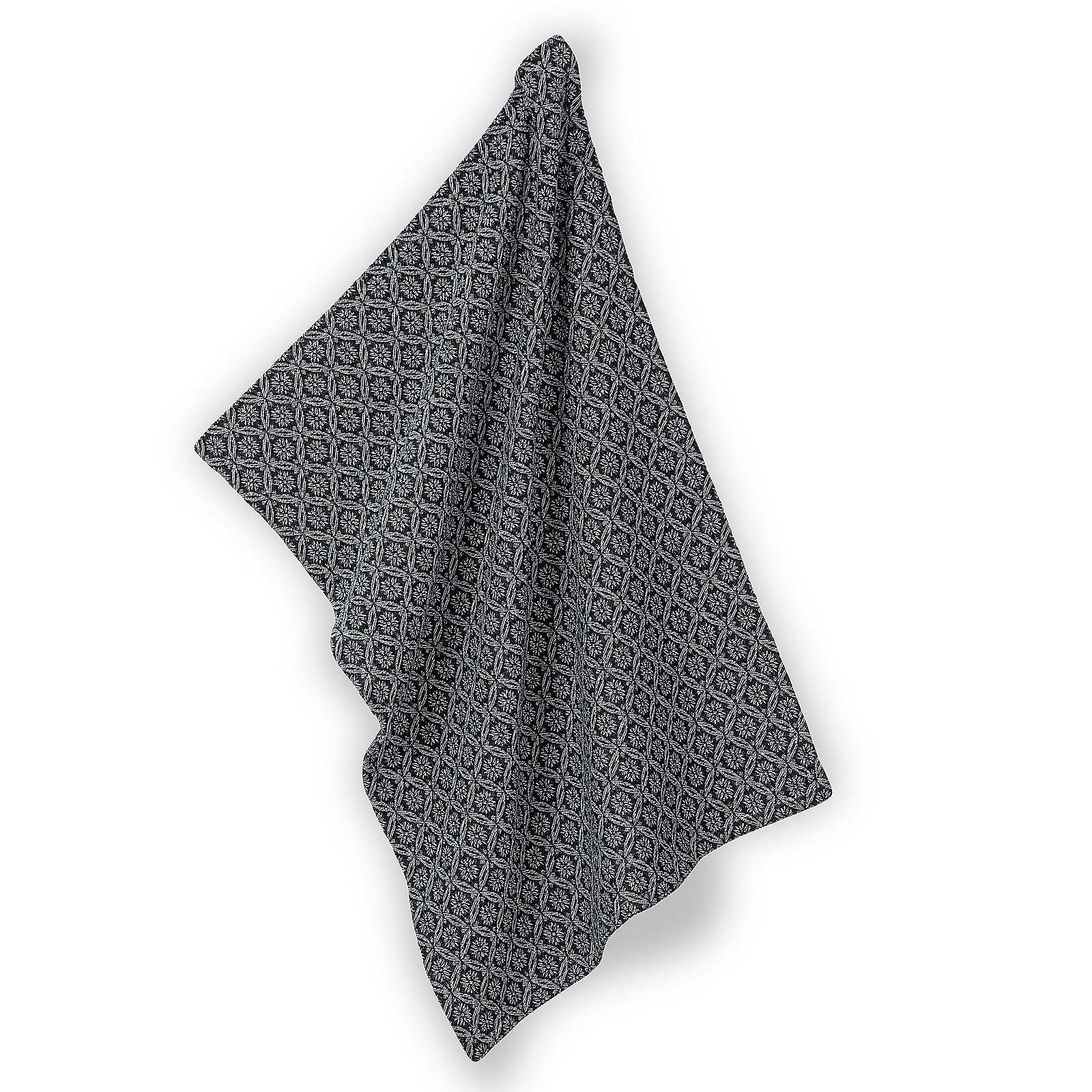 Geschirrtuch Gianna 50x70 cm - 100%Baumwolle weiß-schwarz Muster