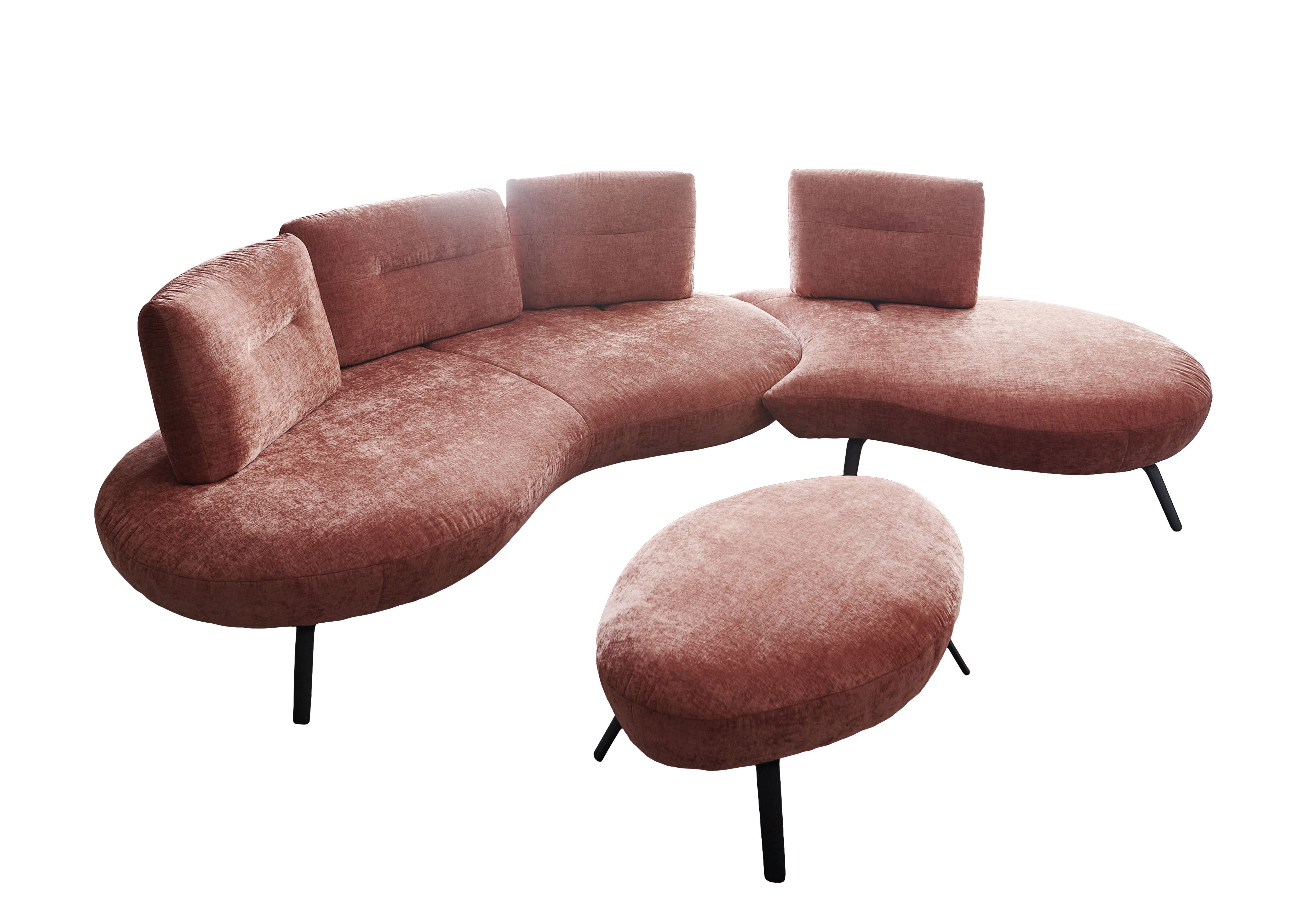 Polstergarnitur, Stoff Nile marsala - Pacey