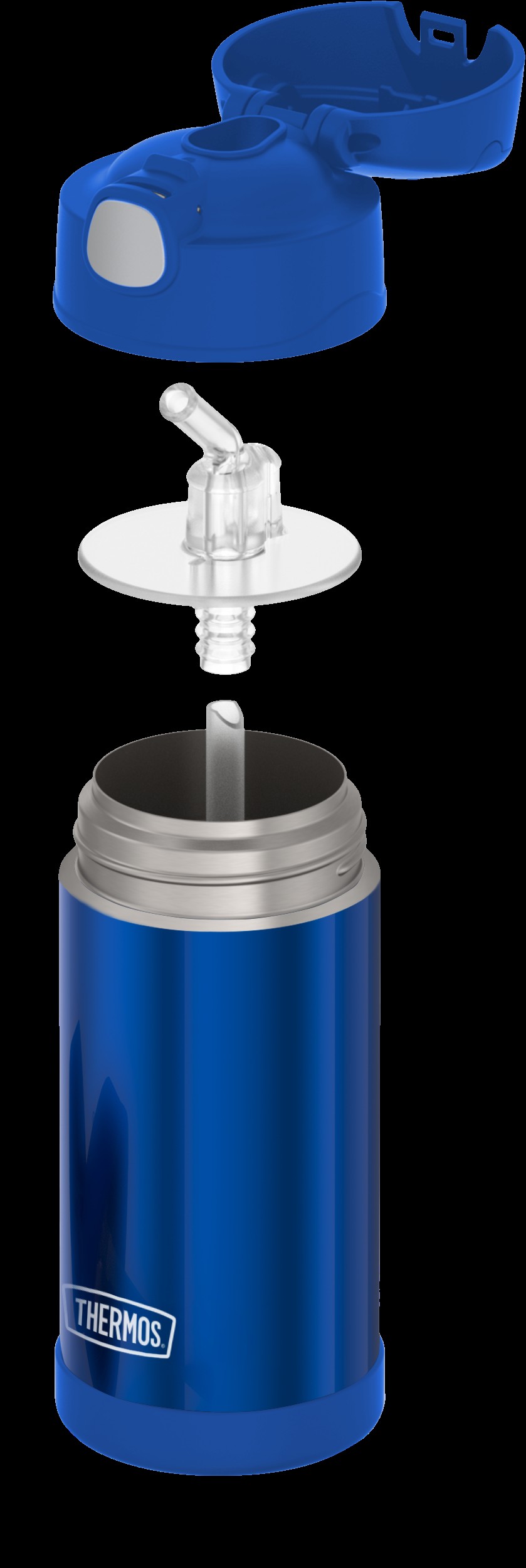 Isolier-Trinkflasche blueberry blue 0,35l - FUNTAINER STRAW BOTTLE