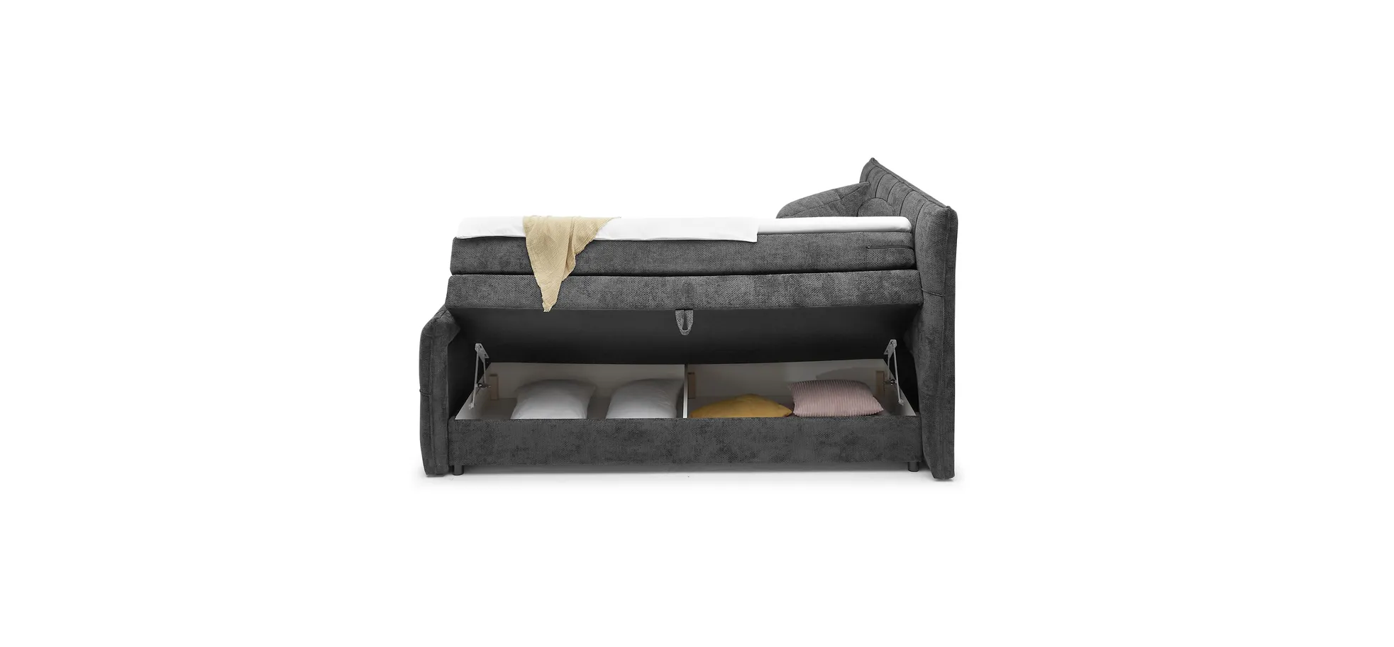 Boxspringbett, winter moss - Emilla