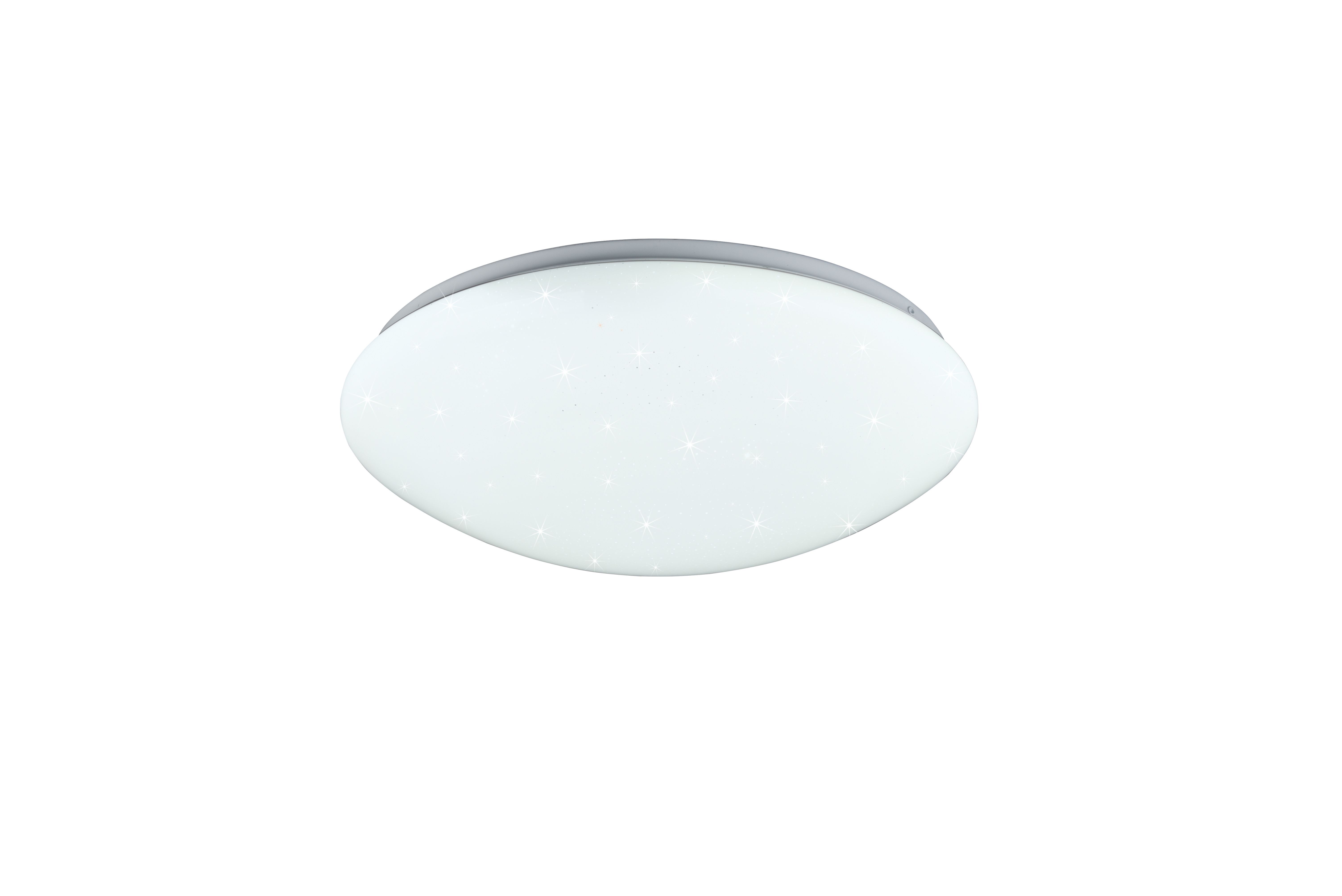 Deckenleuchte Lukida - 1flg., Kunststoff/weiß,10,5xØ38cm, Fernbedienung