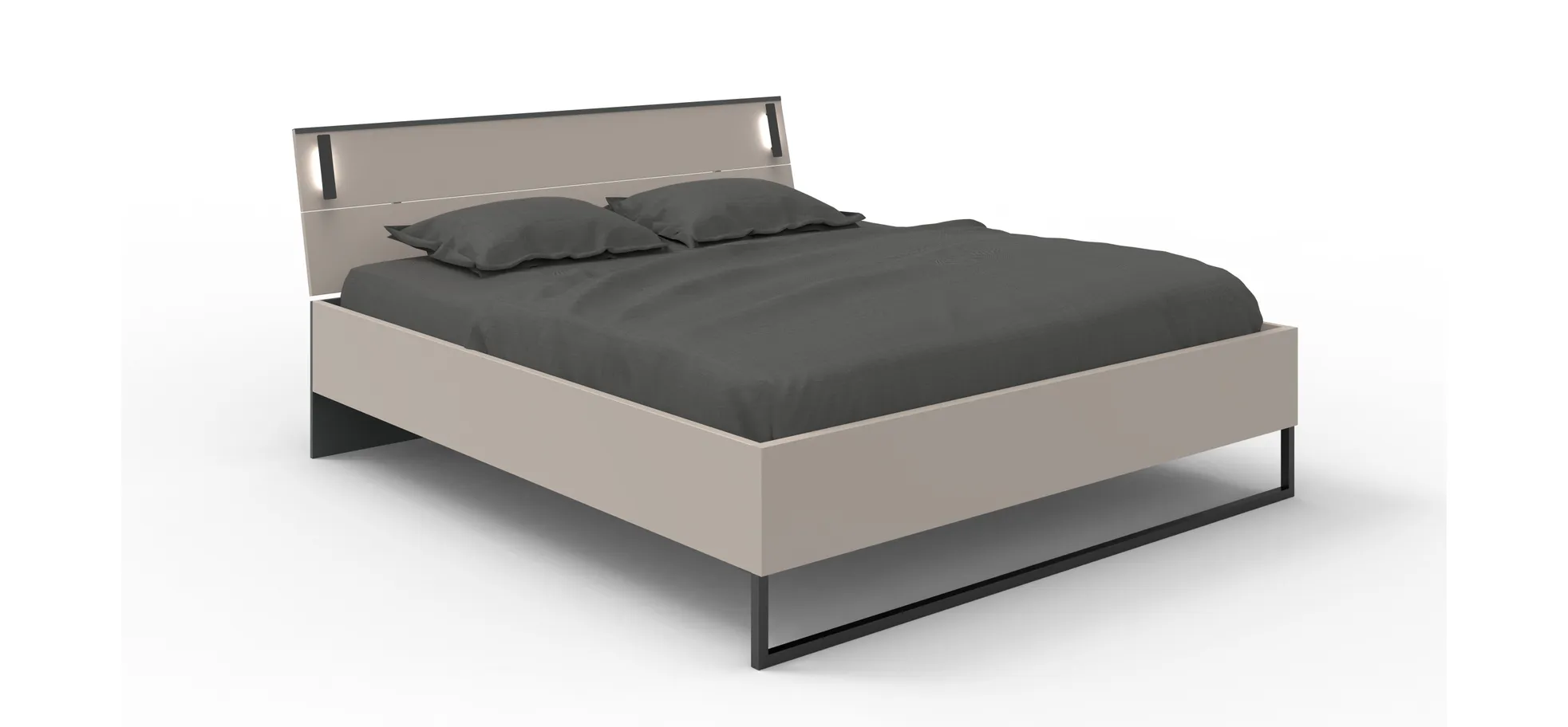 Futonbett, saharagrau - MyStyle 3071